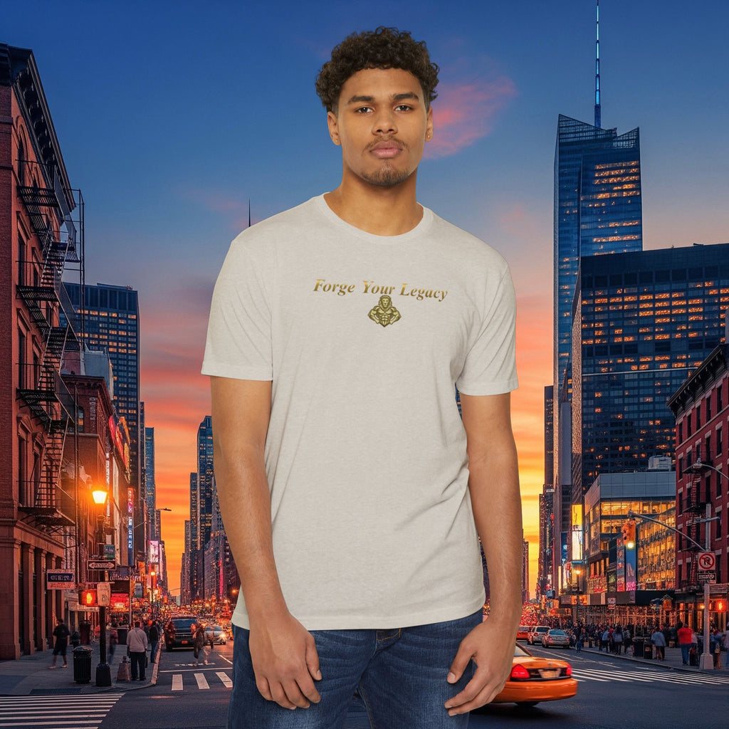 Forge Your Legacy T‑Shirt — Inspirational Vintage Emblem Tee