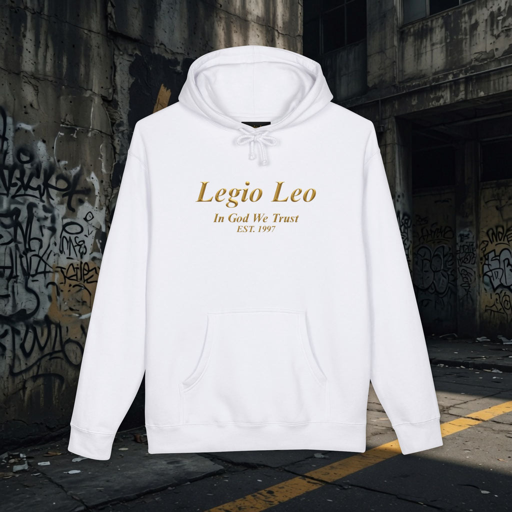 Legio Leo | In God We Trust | Unisex Heavyweight Hooded Sweatshirt