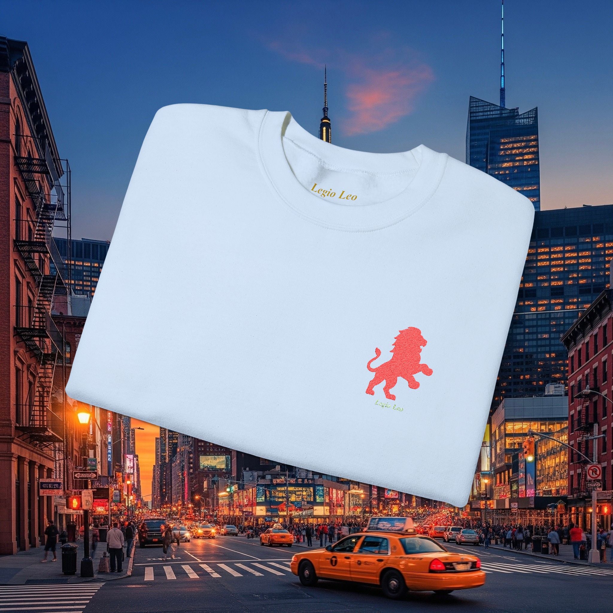 Legio Leo by DZ Royal Crewneck Sweatshirt | Mighty Lion Embroidered