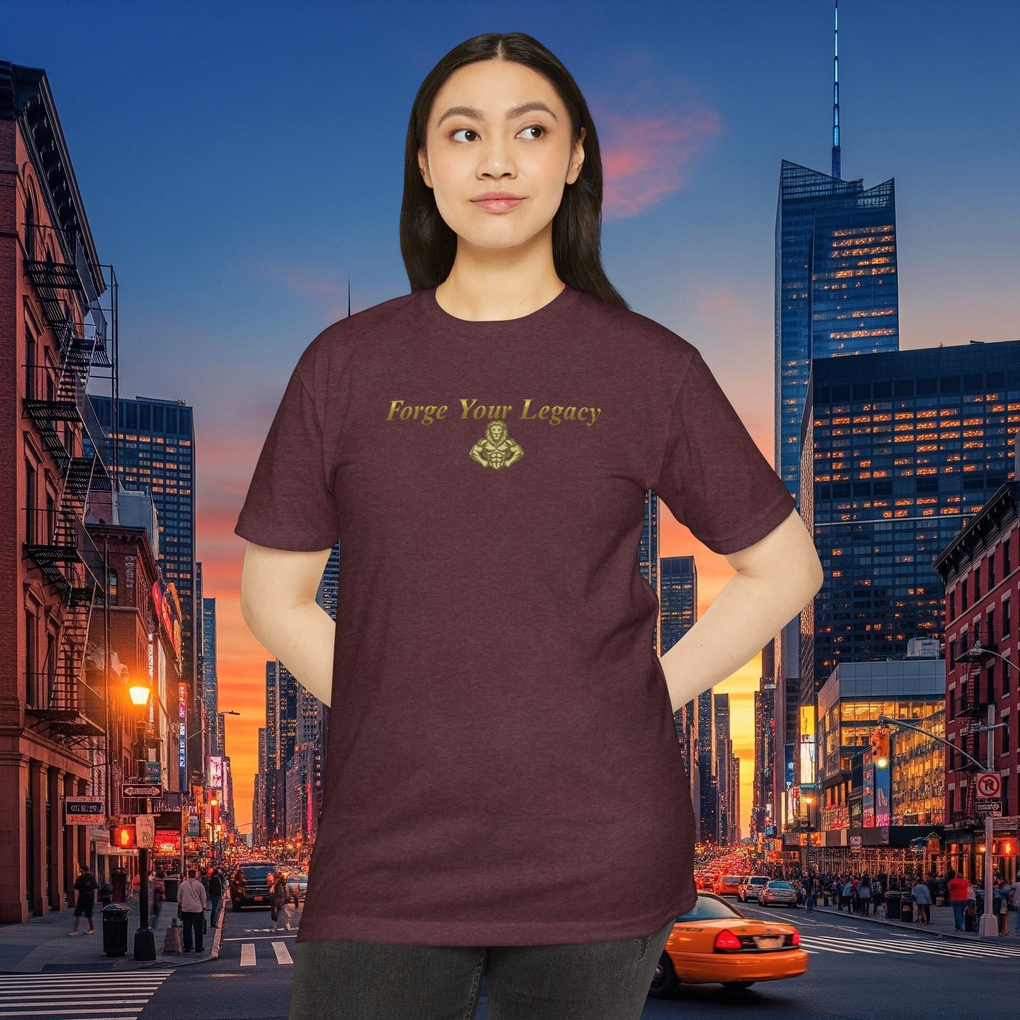 Forge Your Legacy T‑Shirt — Inspirational Vintage Emblem Tee