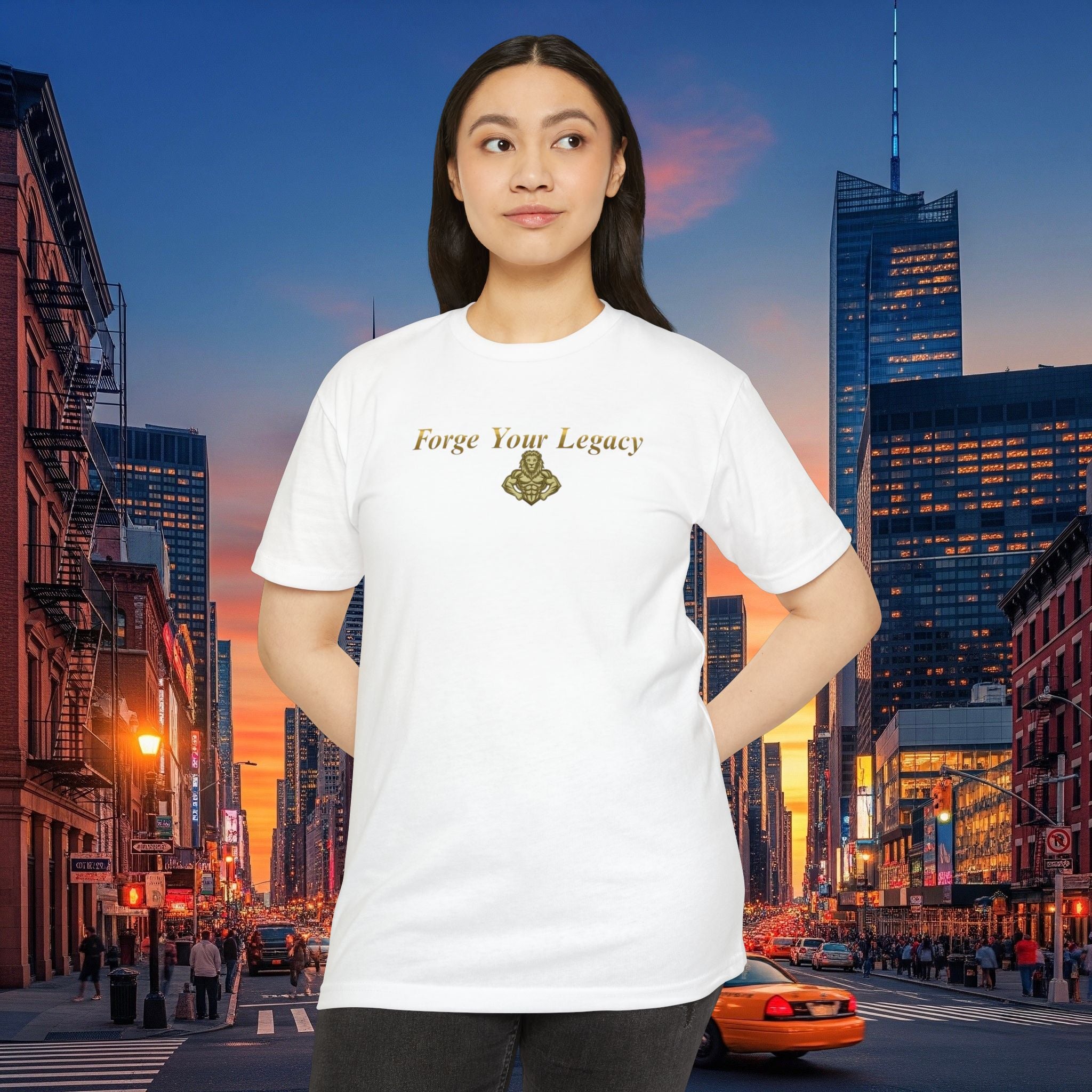 Forge Your Legacy T‑Shirt — Inspirational Vintage Emblem Tee