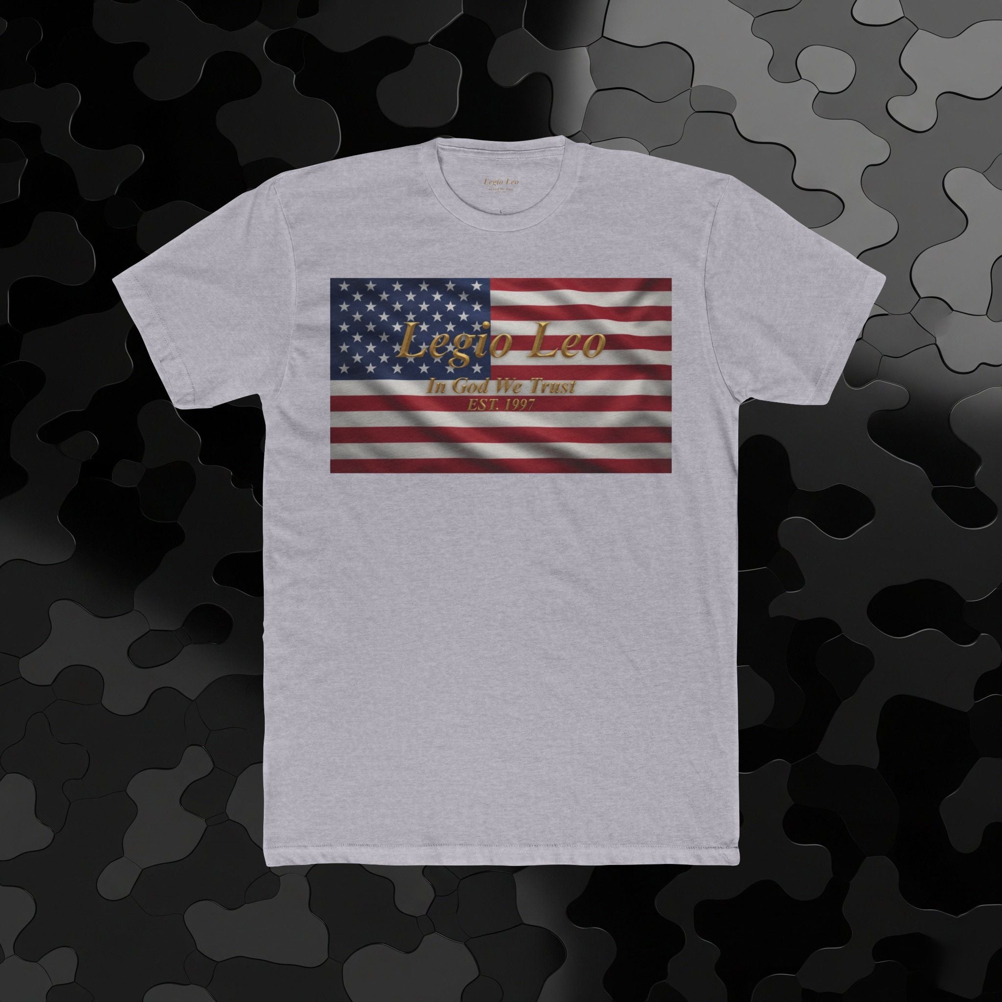 American Flag "Liberty" Tee — Vintage Patriotic Cotton T-Shirt