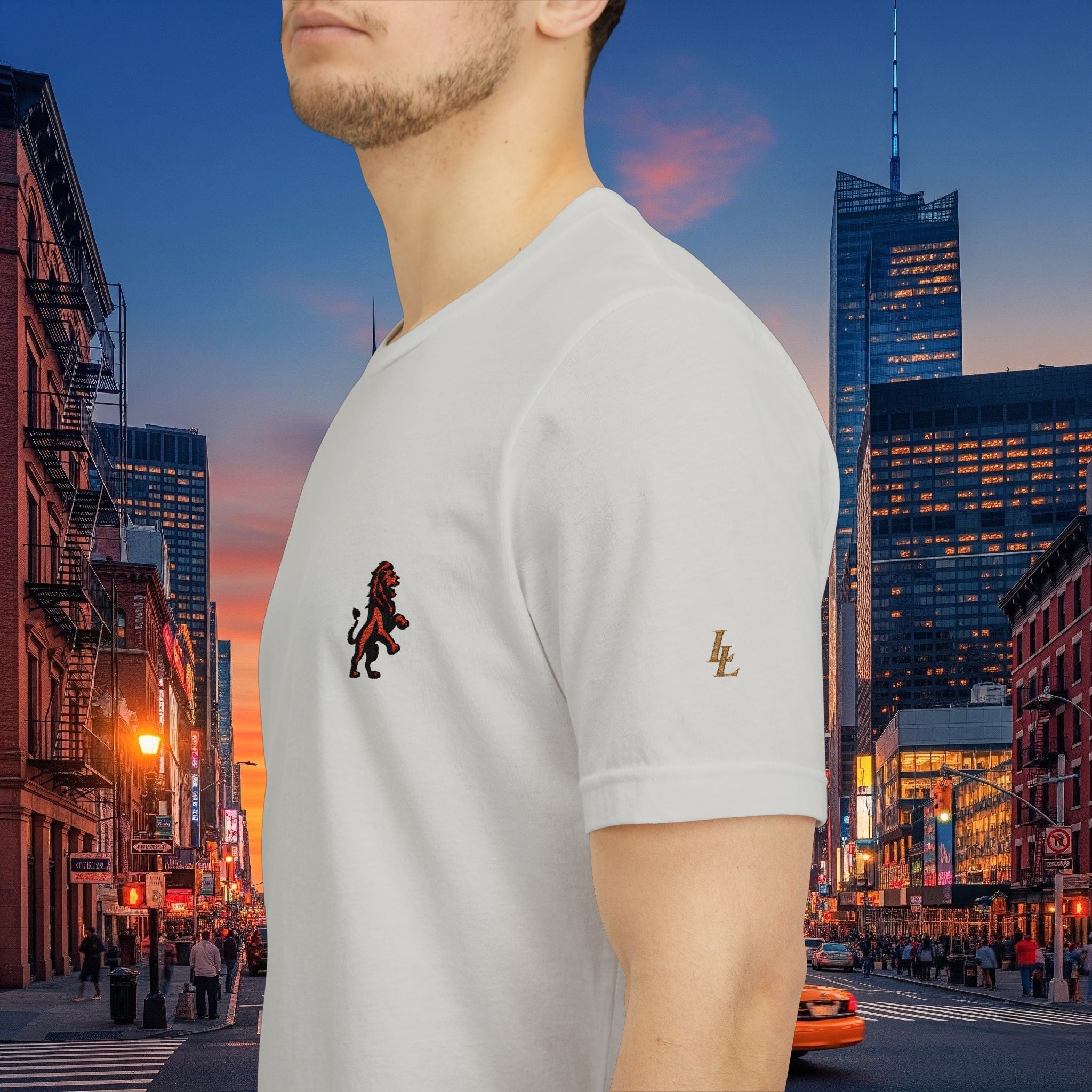 Classic Legio Leo by DZ Royal Tee — Legio Leo Embroidered Short Sleeve T-Shirt