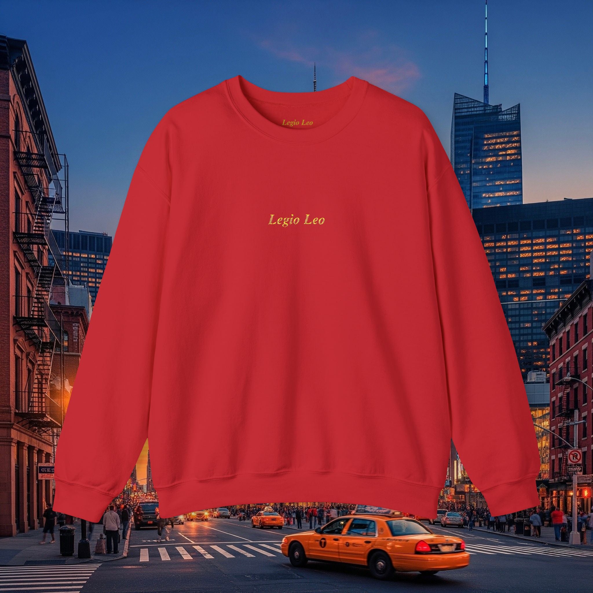 Legio Leo Crewneck Sweatshirt | Legio Leo Design Embroidered