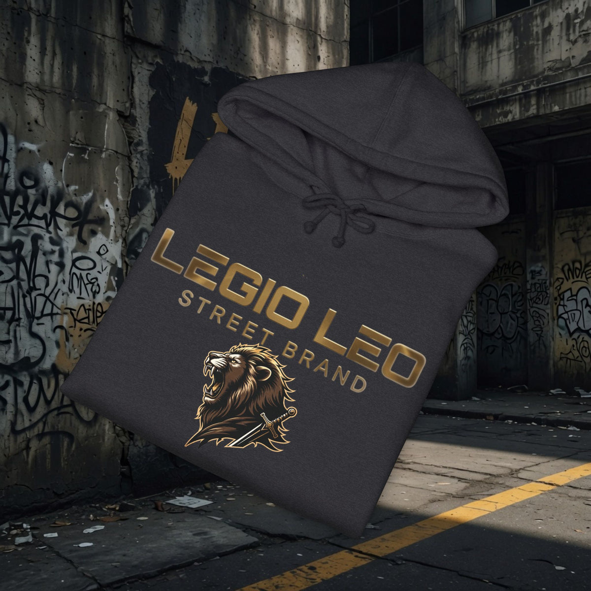Legio Leo | Urban Street Wear | Unisex Heavyweight Hooded Sweatshirt