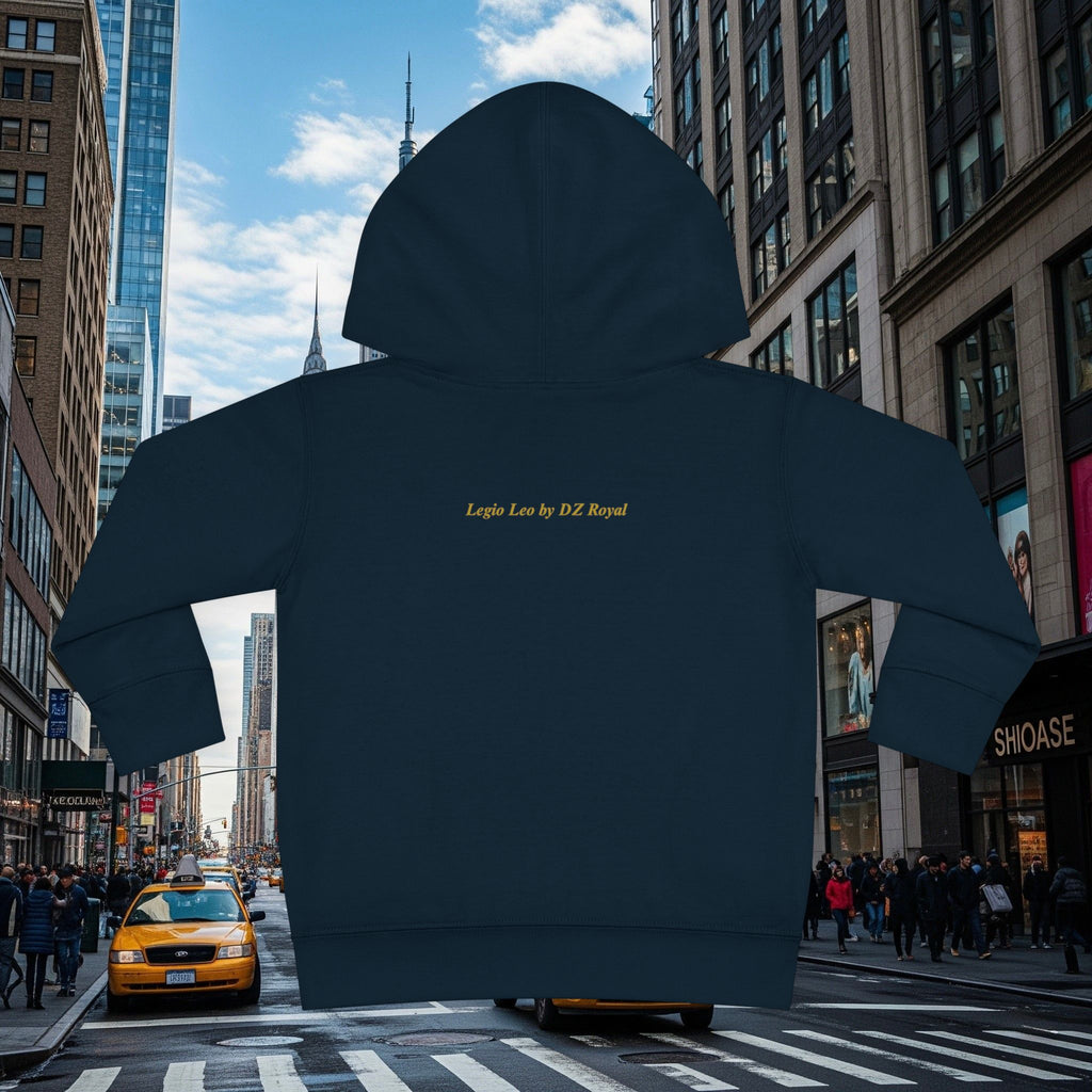 Legio Leo’s Toddler Pullover Fleece Hoodie (Grown Lion)