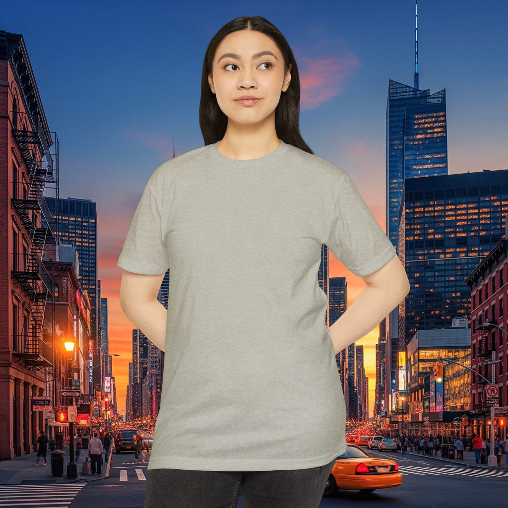 Classic Plain T‑Shirt — Unisex CVC Jersey Tee