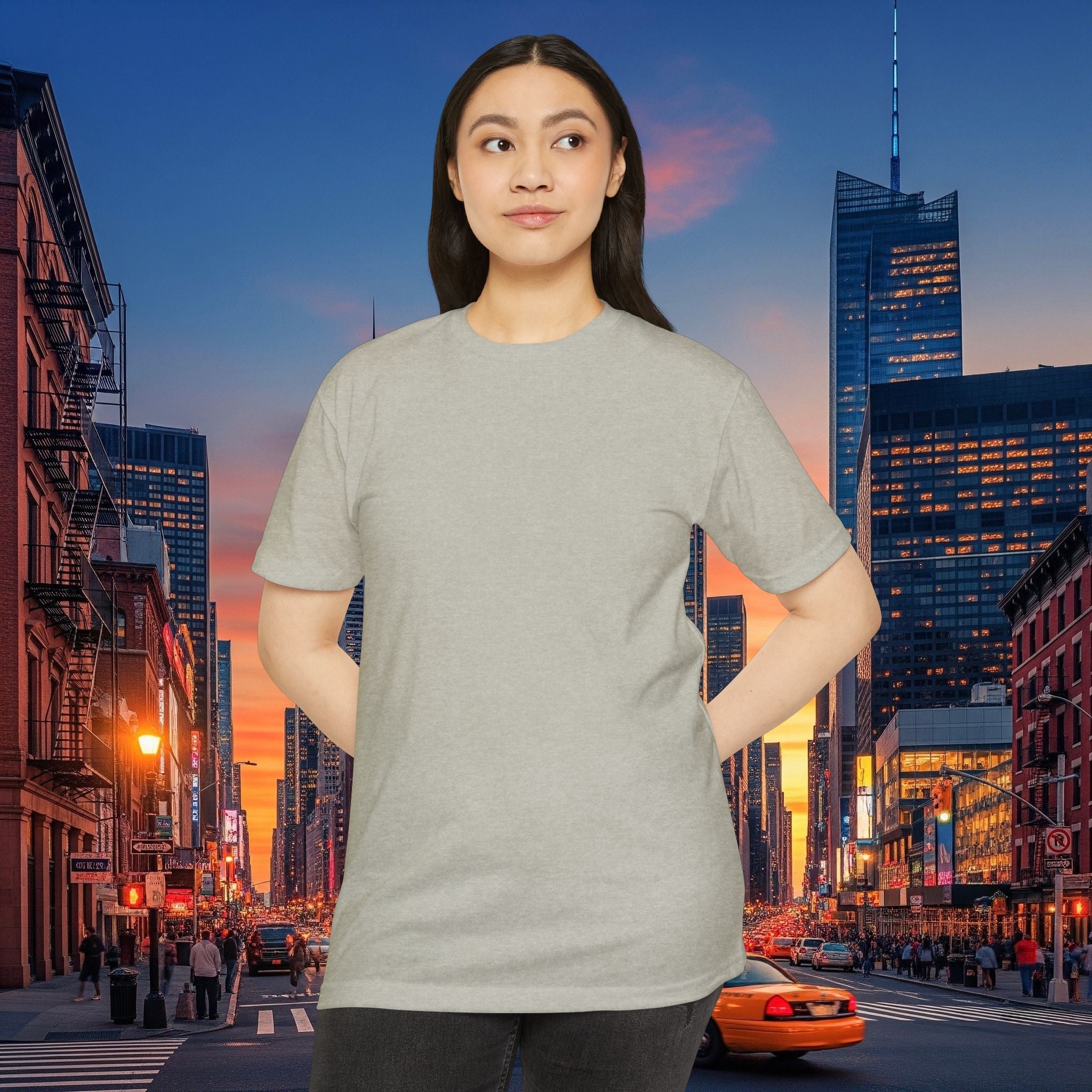 Classic Plain T‑Shirt — Unisex CVC Jersey Tee