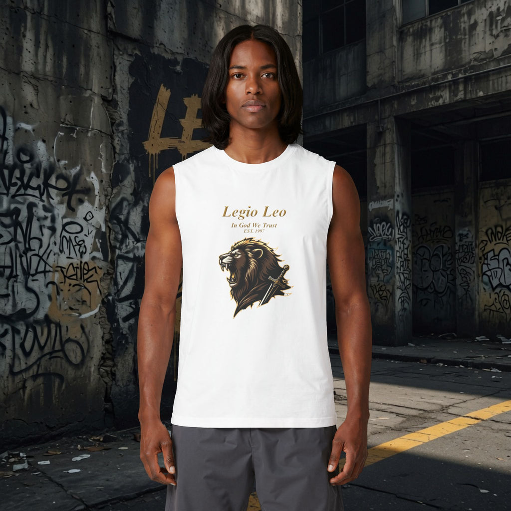 Legio Leo Roaring Lion Muscle Tank — Bold Warrior Lion Athletic Tank Top