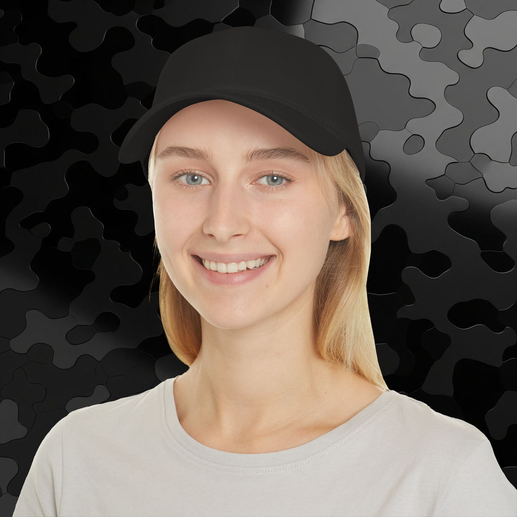 Low Profile Baseball Cap Old English side Embroidery
