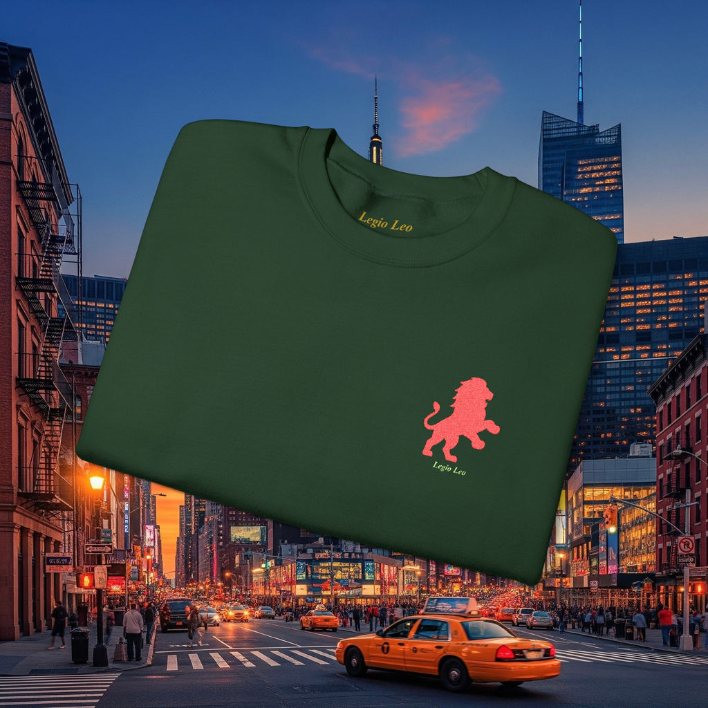Legio Leo by DZ Royal Crewneck Sweatshirt | Mighty Lion Embroidered