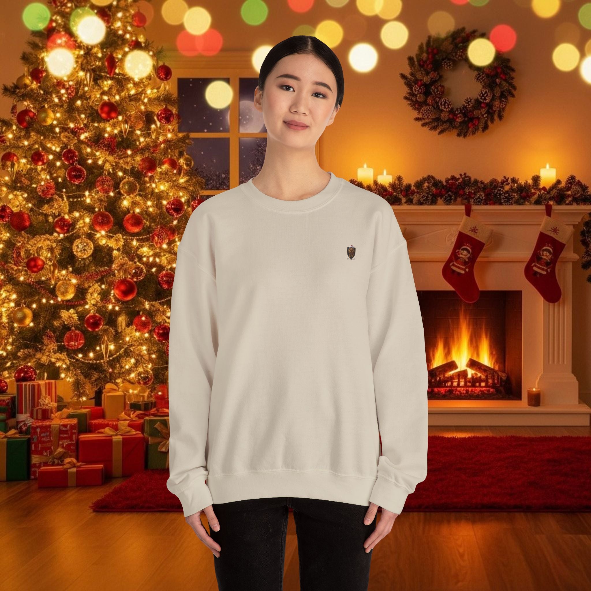 Christmas Holiday DZ Royal Cozy Unisex Crewneck Sweatshirt for