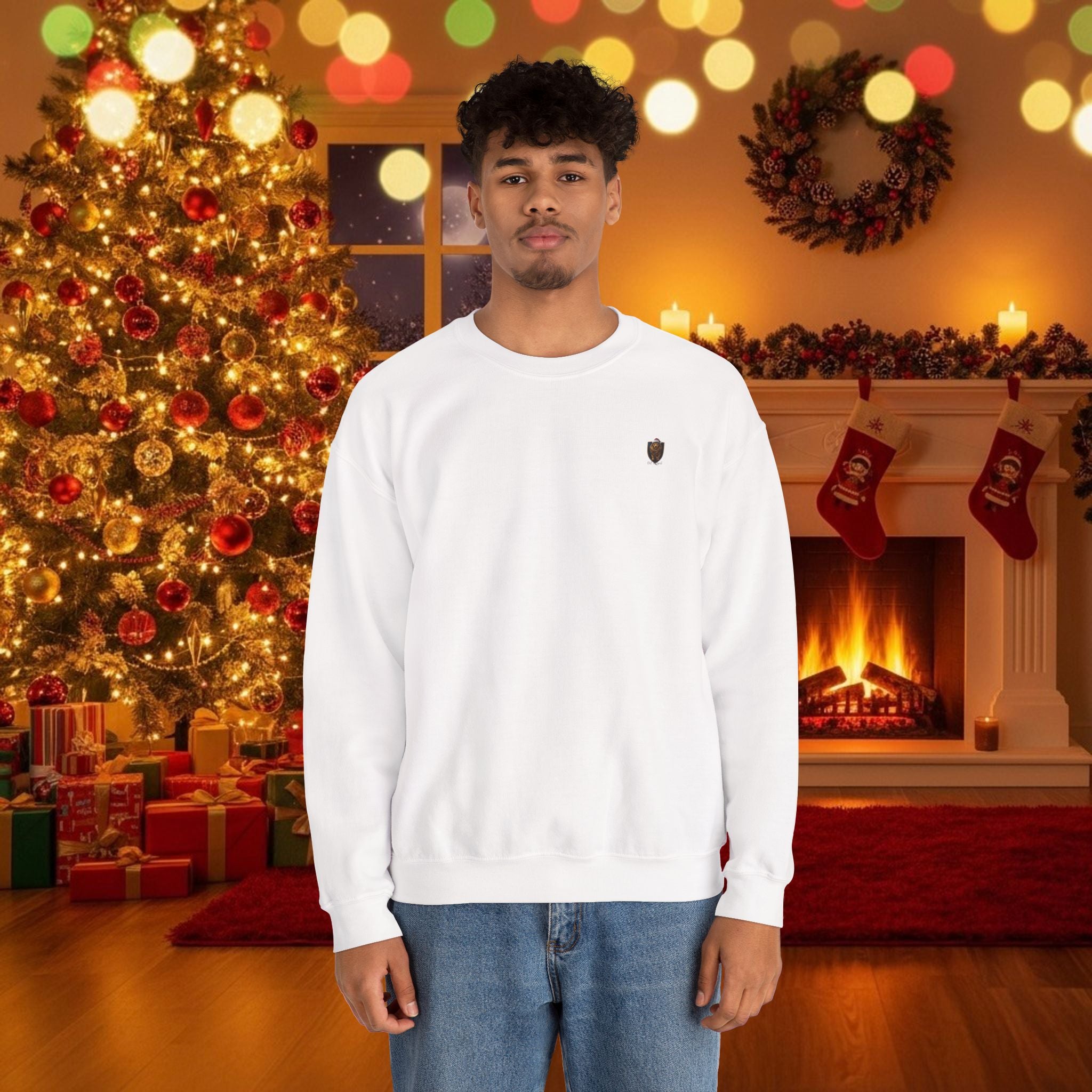 Christmas Holiday DZ Royal Cozy Unisex Crewneck Sweatshirt for