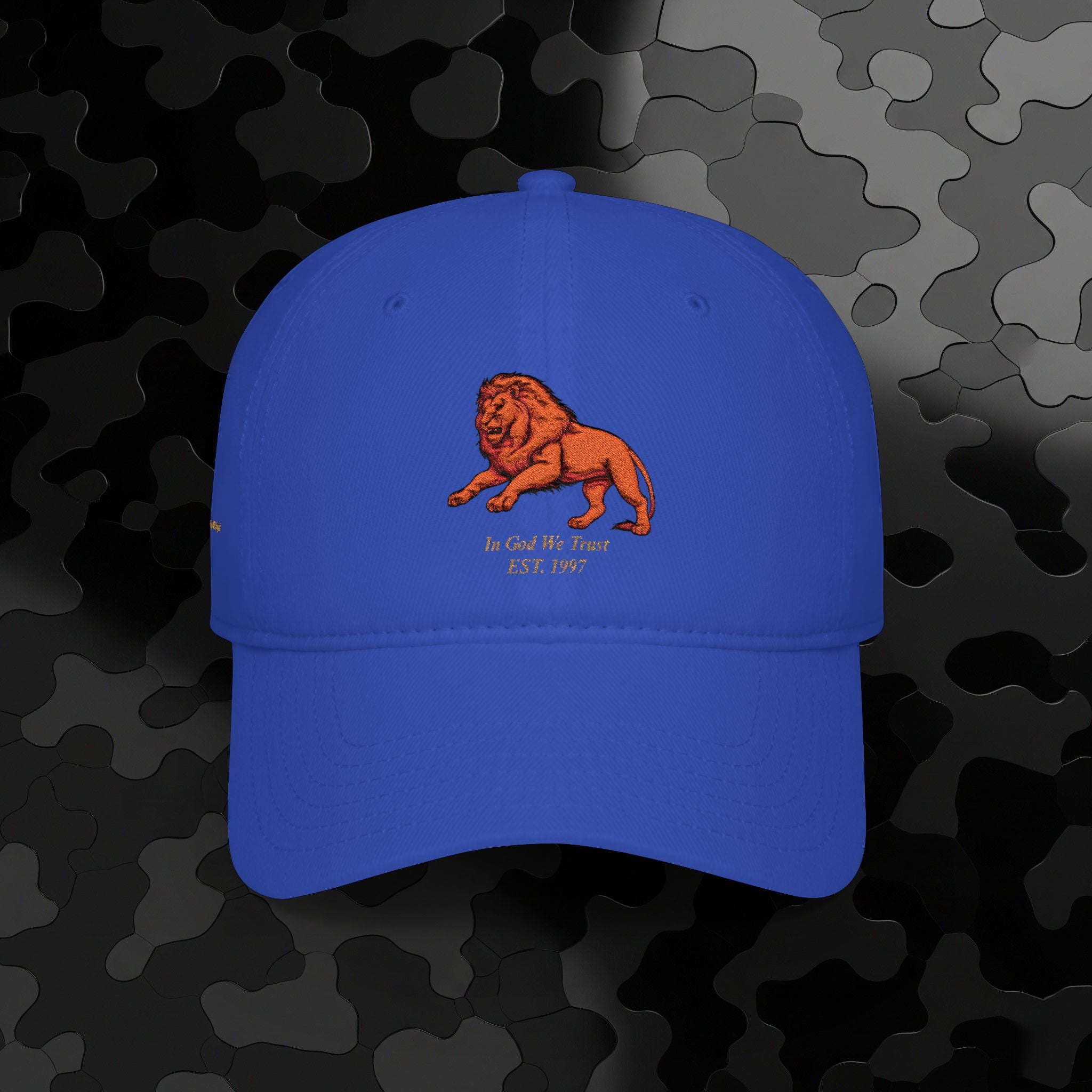 Low Profile Baseball Cap Original Mighty Lion Embroidery