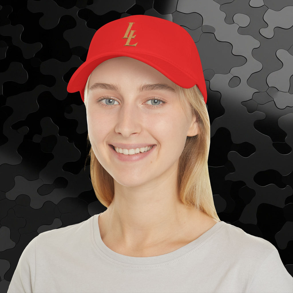 Low Profile Baseball Cap Overlapping 'LL' Embroidery