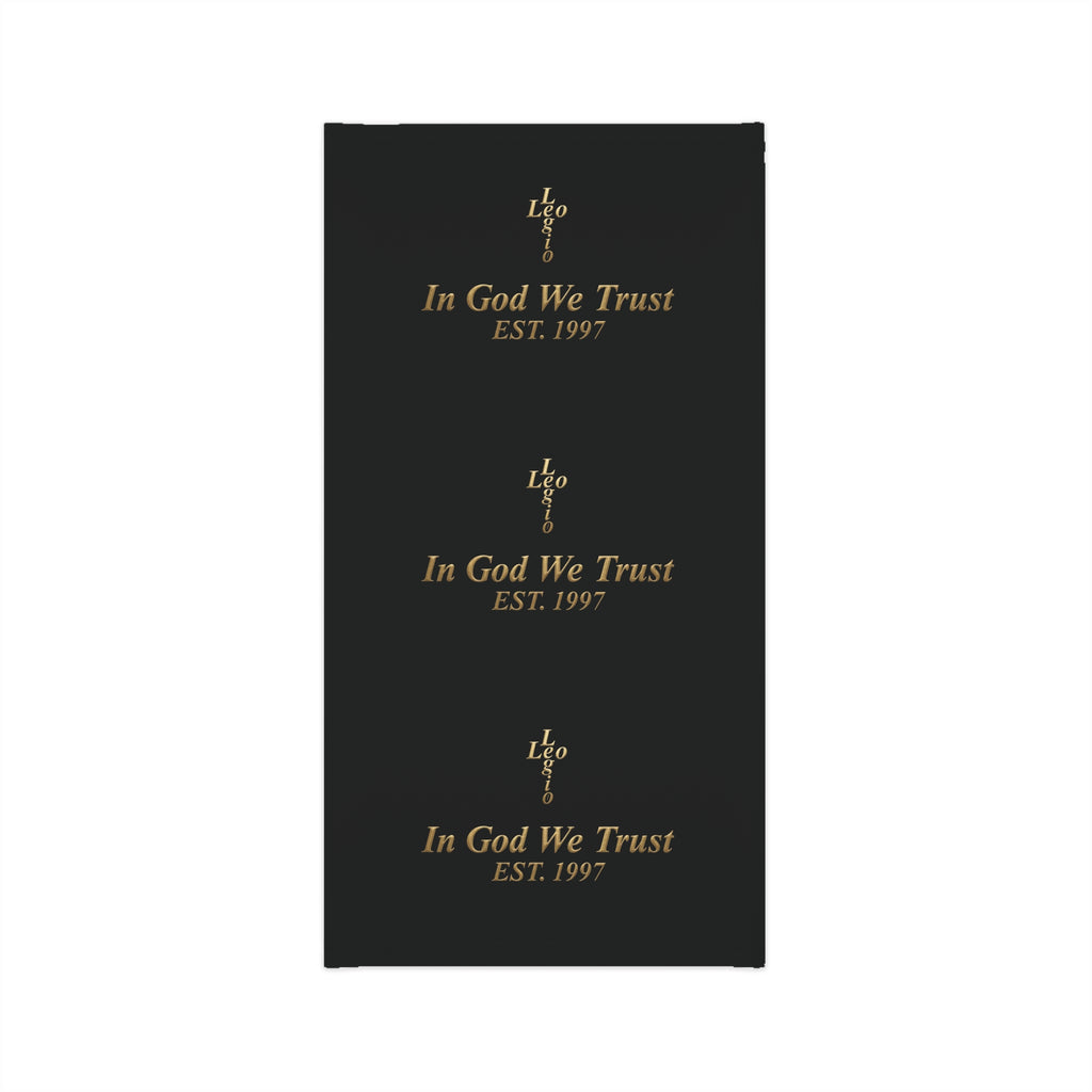 Neck Gaiter — Black ‘In God We Trust’ Midweight Face & Neck Covering