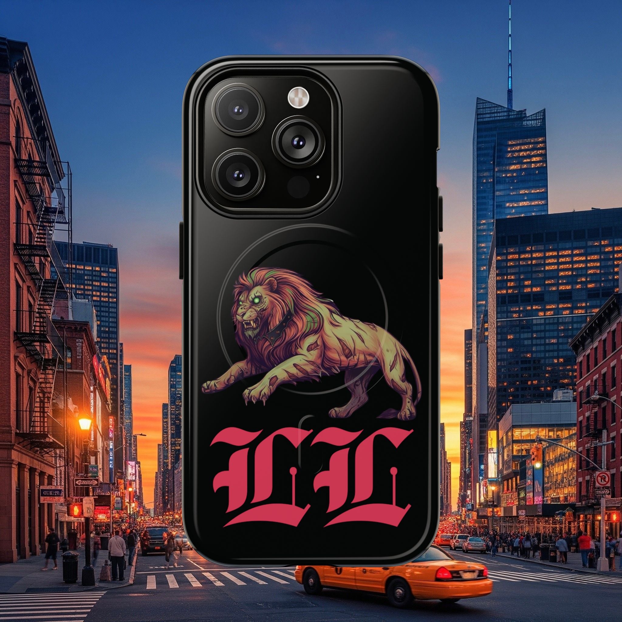 Tough Magnetic Phone Case, Undead Legio Leo Protector Case, A DZ Royal Design Case, Sleek Magnetic Shell