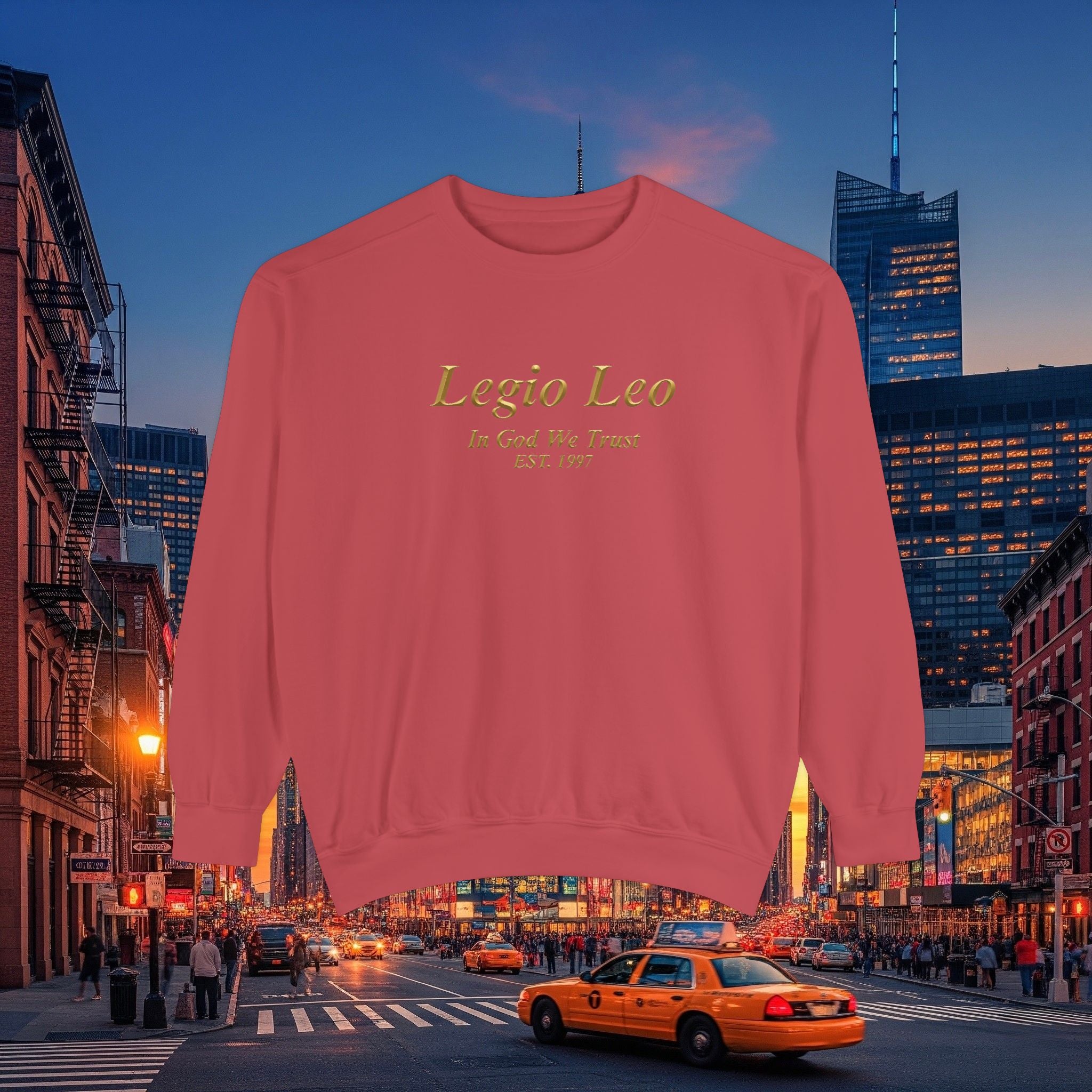 Legio Leo Sweatshirt – Minimal Gold Script Brothers 4 Life  Crewneck