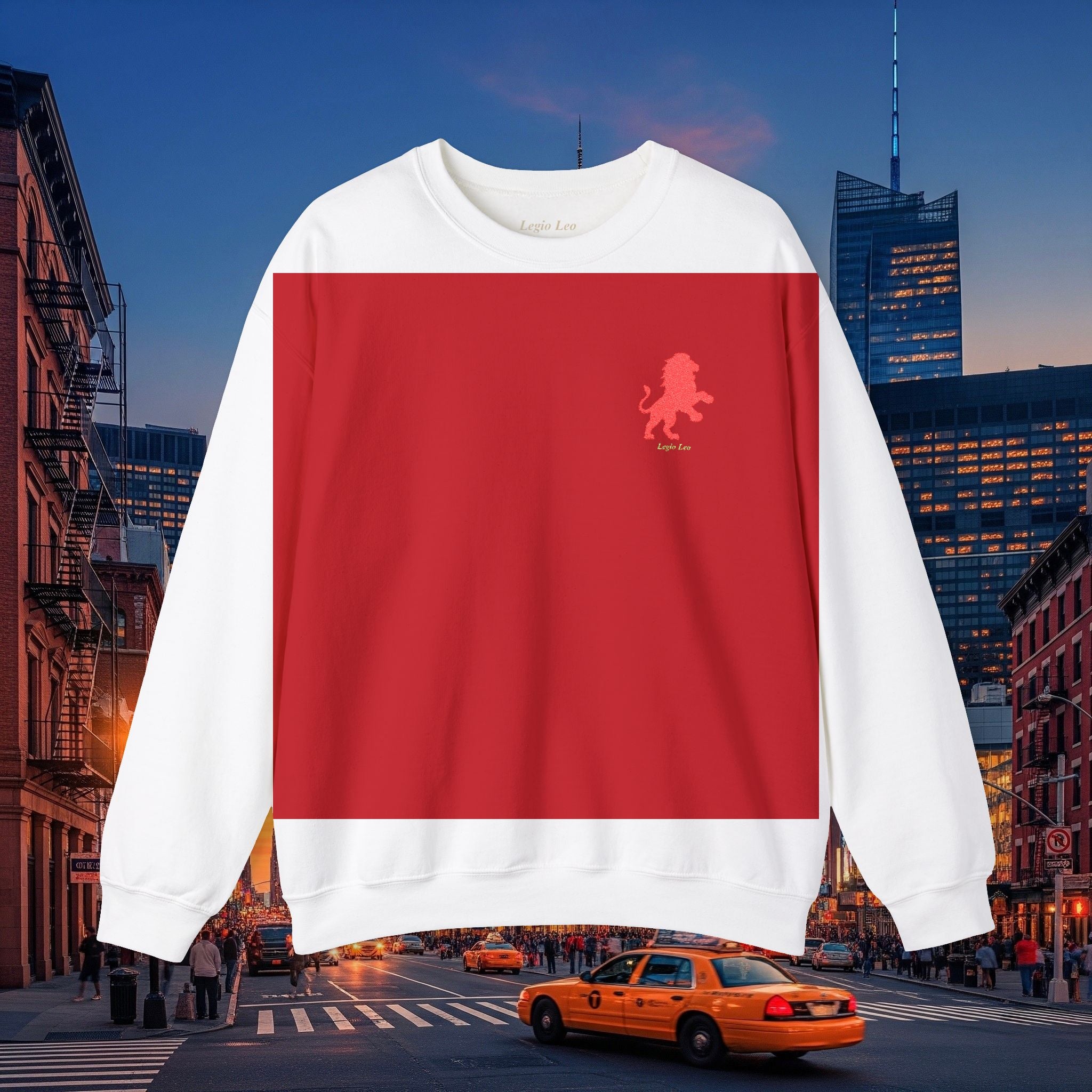 Legio Leo by DZ Royal Crewneck Sweatshirt | Mighty Lion Embroidered