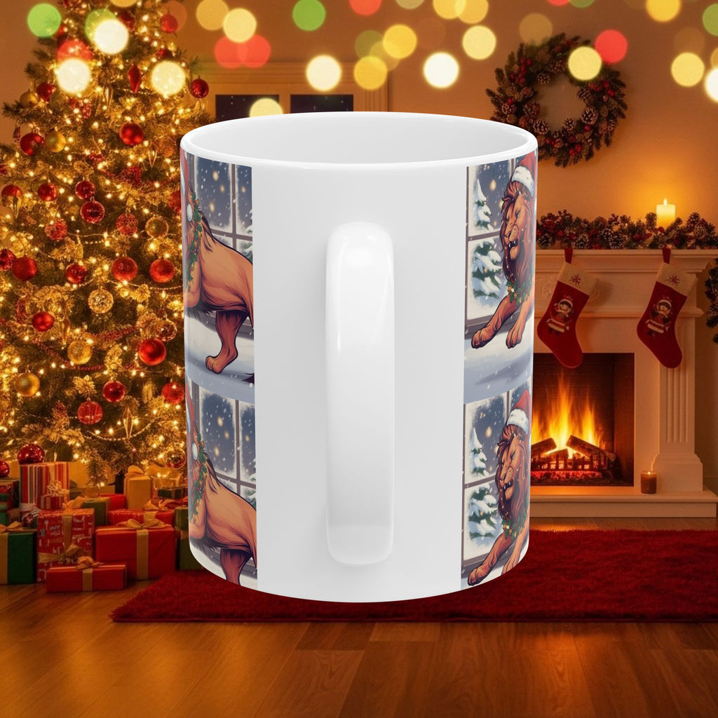Legio Leo by DZ Royal Christmas Holiday Ceramic Mug, (11oz, 15oz)