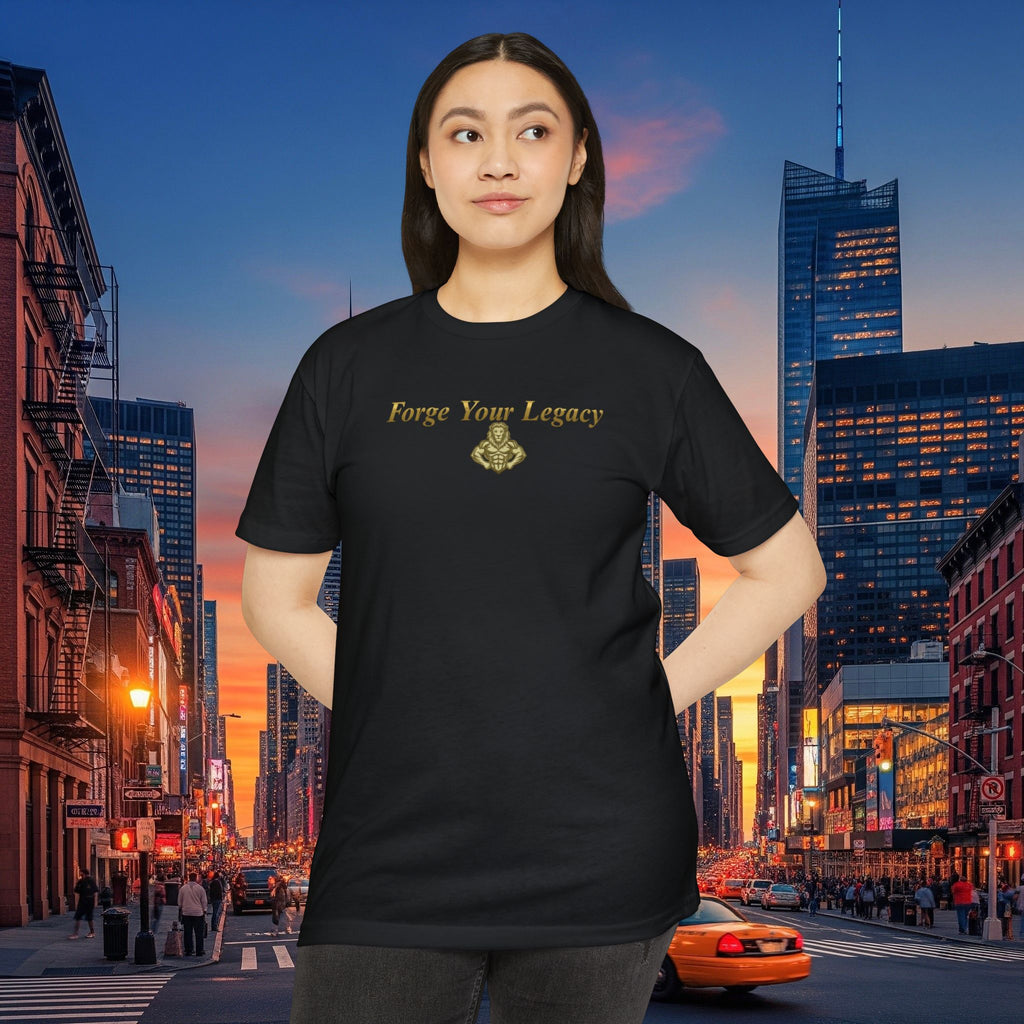 Forge Your Legacy T‑Shirt — Inspirational Vintage Emblem Tee