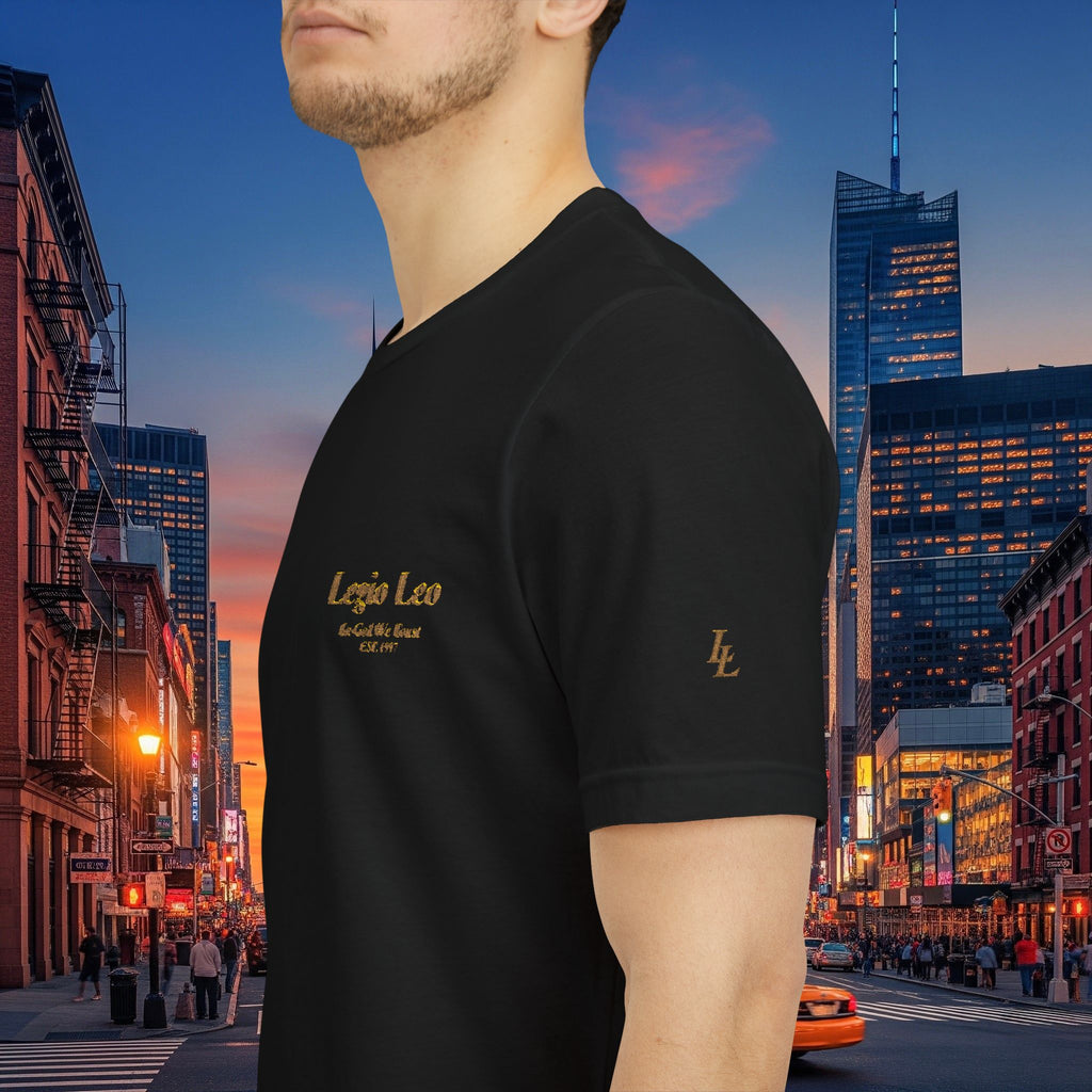 Legio Leo Tee — Embroidered (In God We Trust) Short Sleeve T-Shirt