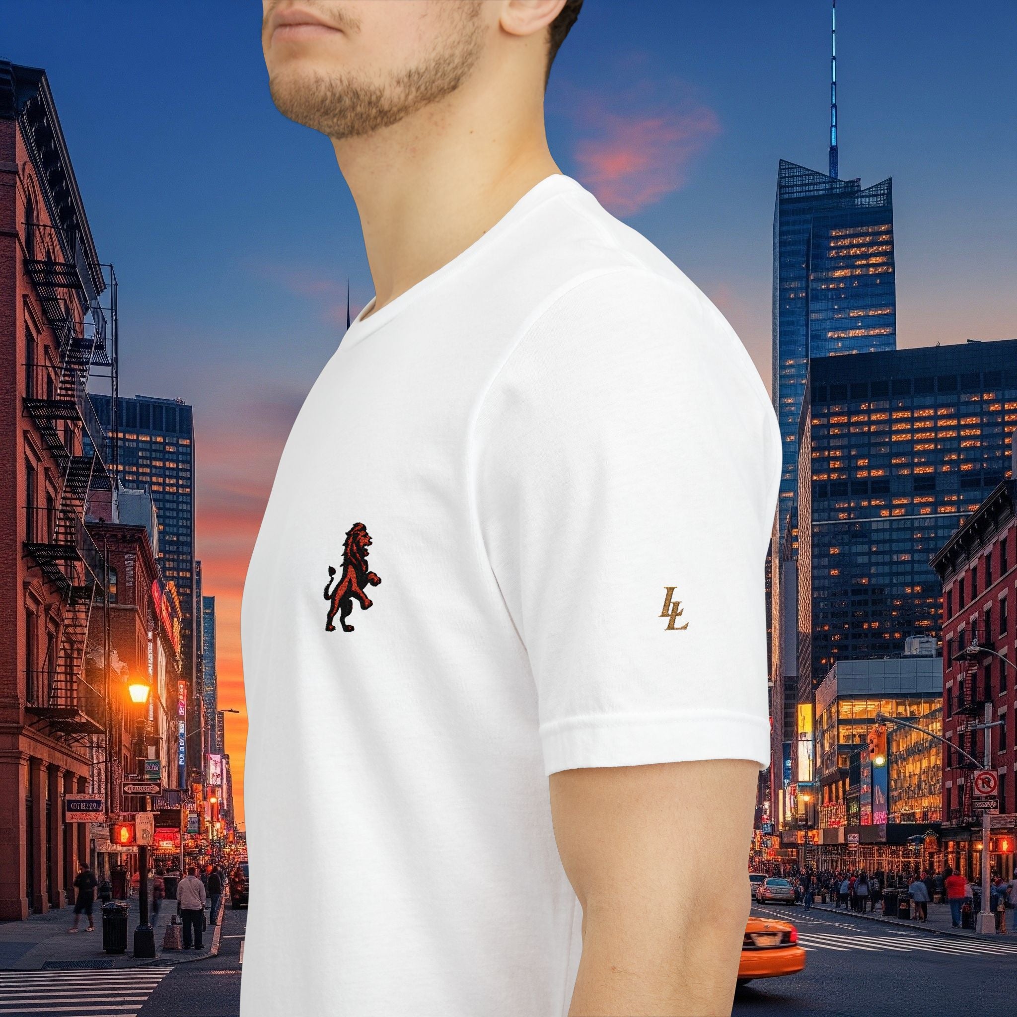 Classic Legio Leo by DZ Royal Tee — Legio Leo Embroidered Short Sleeve T-Shirt