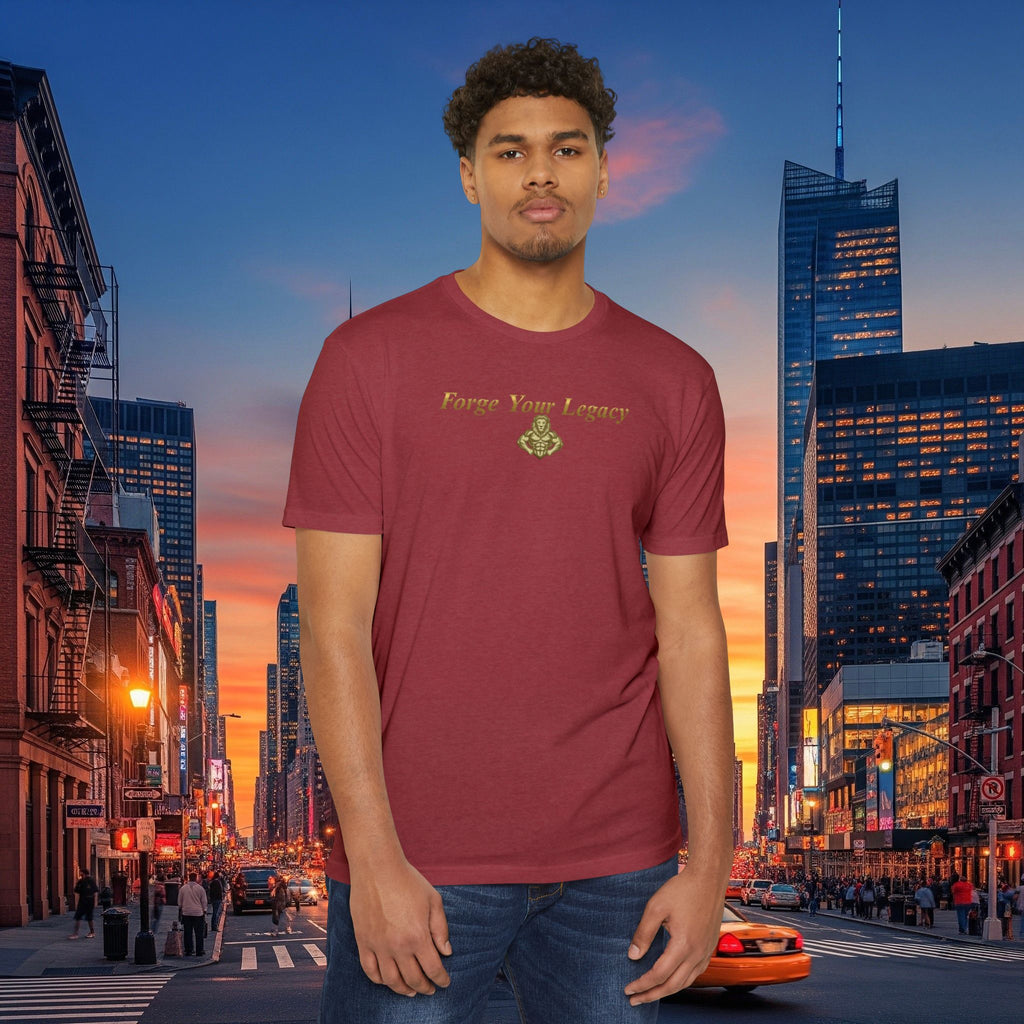 Forge Your Legacy T‑Shirt — Inspirational Vintage Emblem Tee