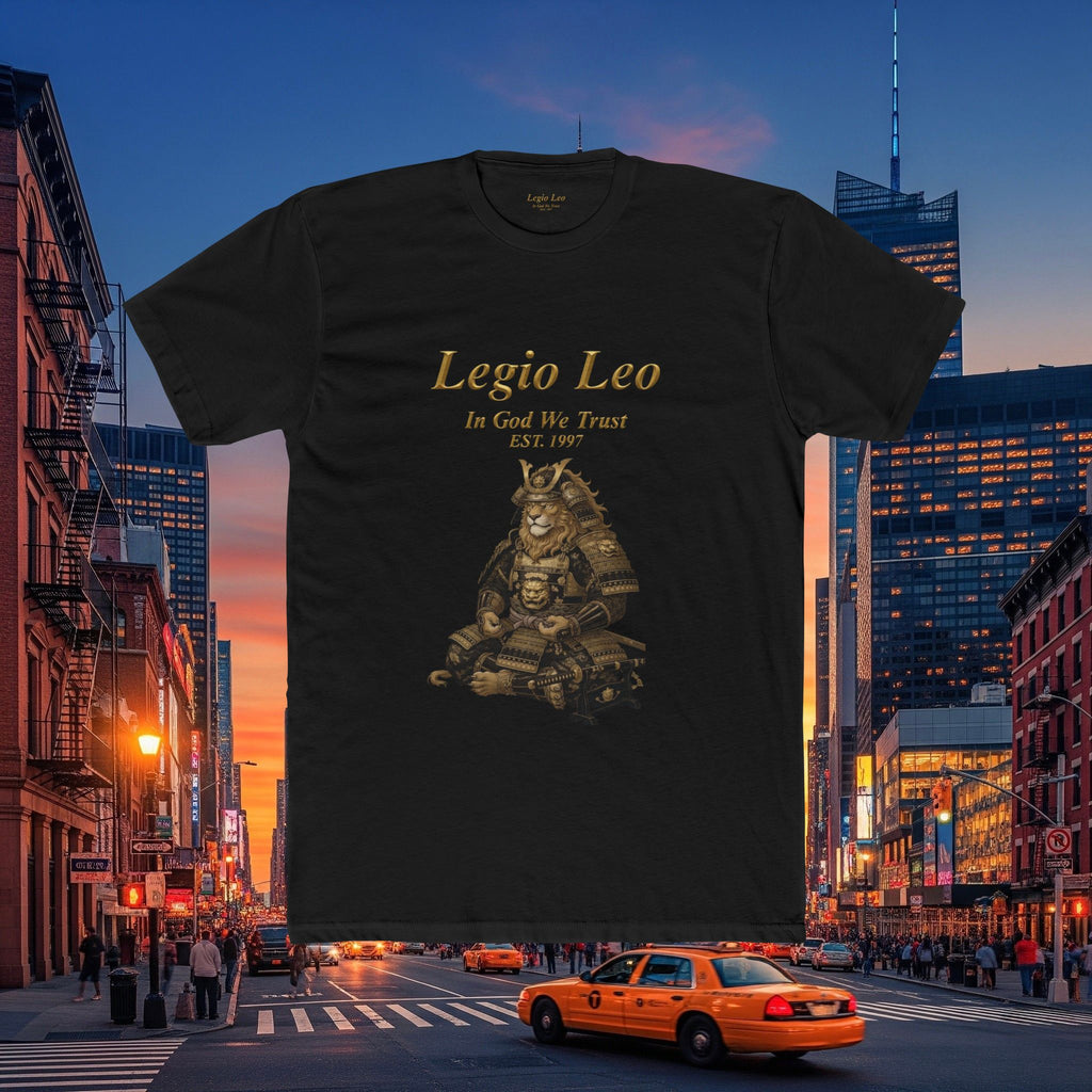 Legio Leo Honorary Peaceful Samurai Warrior Cotton Crew Tee