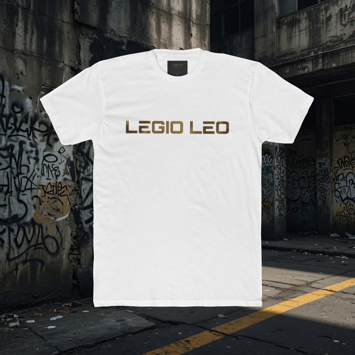 Legio Leo Graphic Tee — "In God We Trust" Back Print Cotton T-Shirt