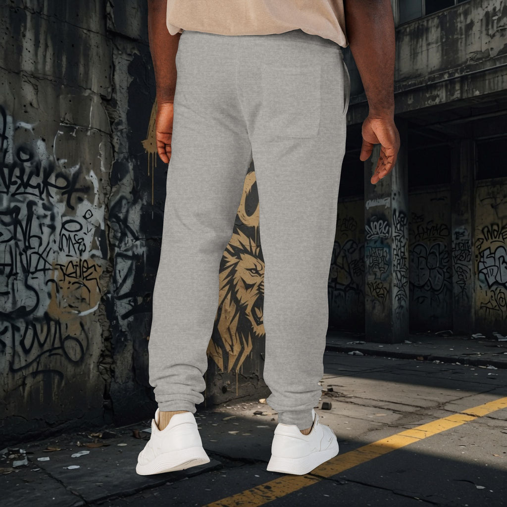 Legio Leo Embroidered Streetwear Fleece Sweatpants