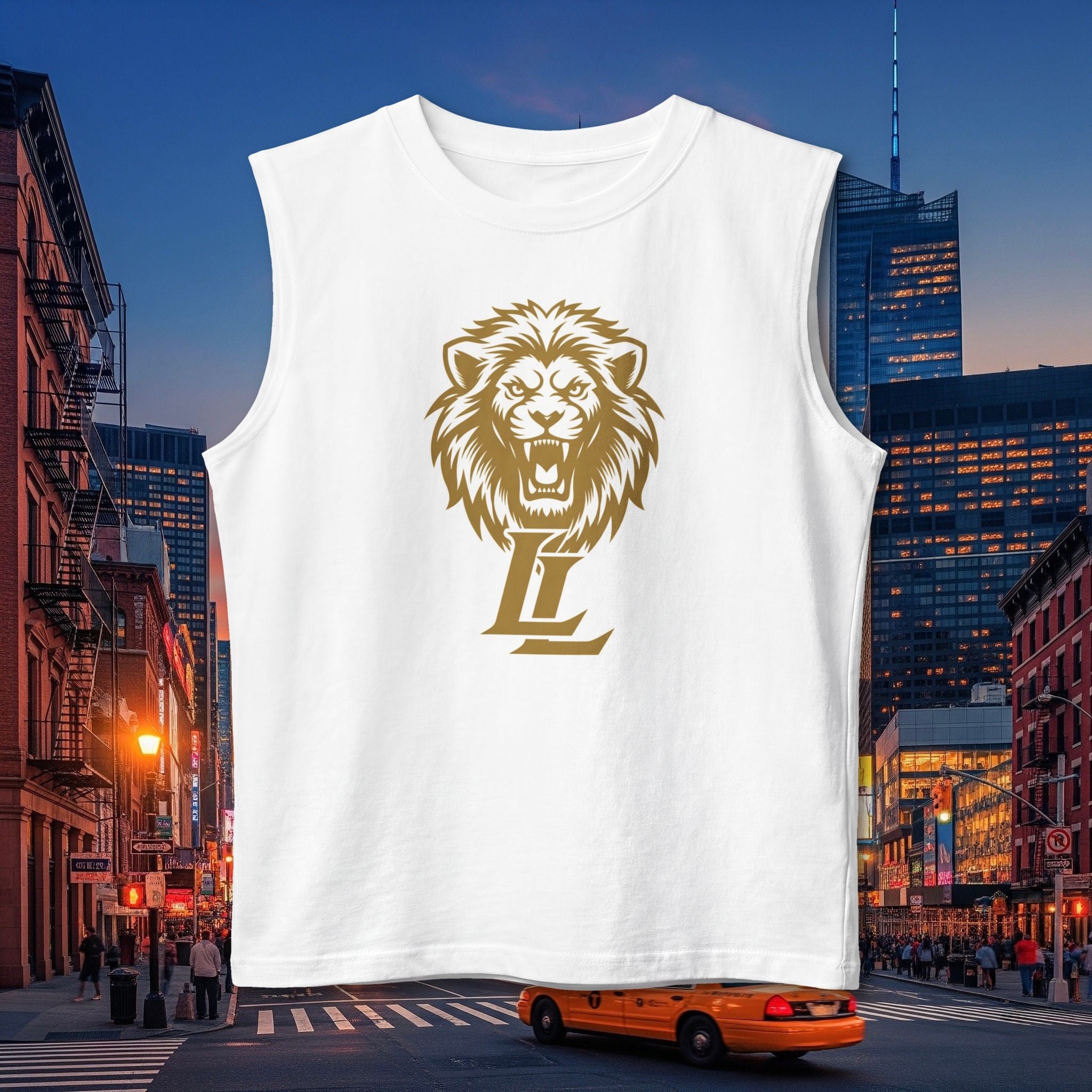 Lion Crest Muscle Tank — Athletic Sleeveless Tee