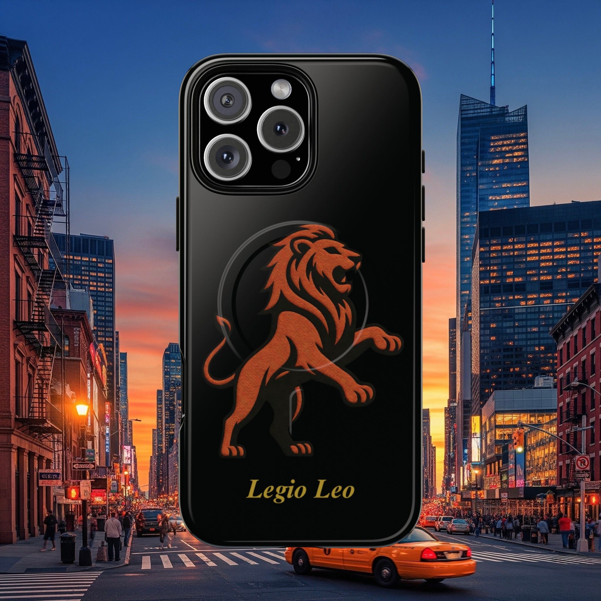 Tough Magnetic Phone Cases - Embrace Strength and Style, Legio Leo by DZ Royal Design, Durable Protection