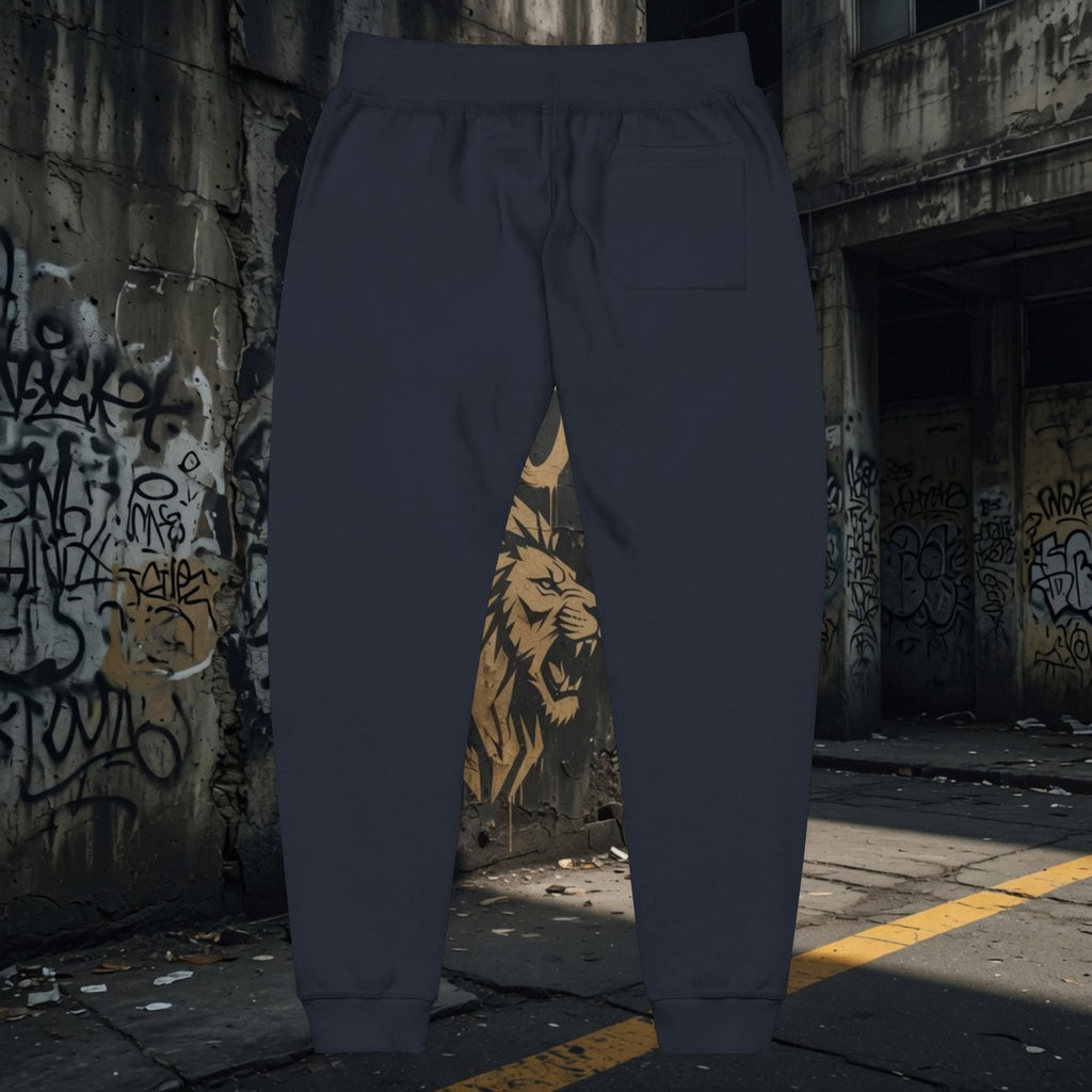 Legio Leo Embroidered Streetwear Fleece Sweatpants