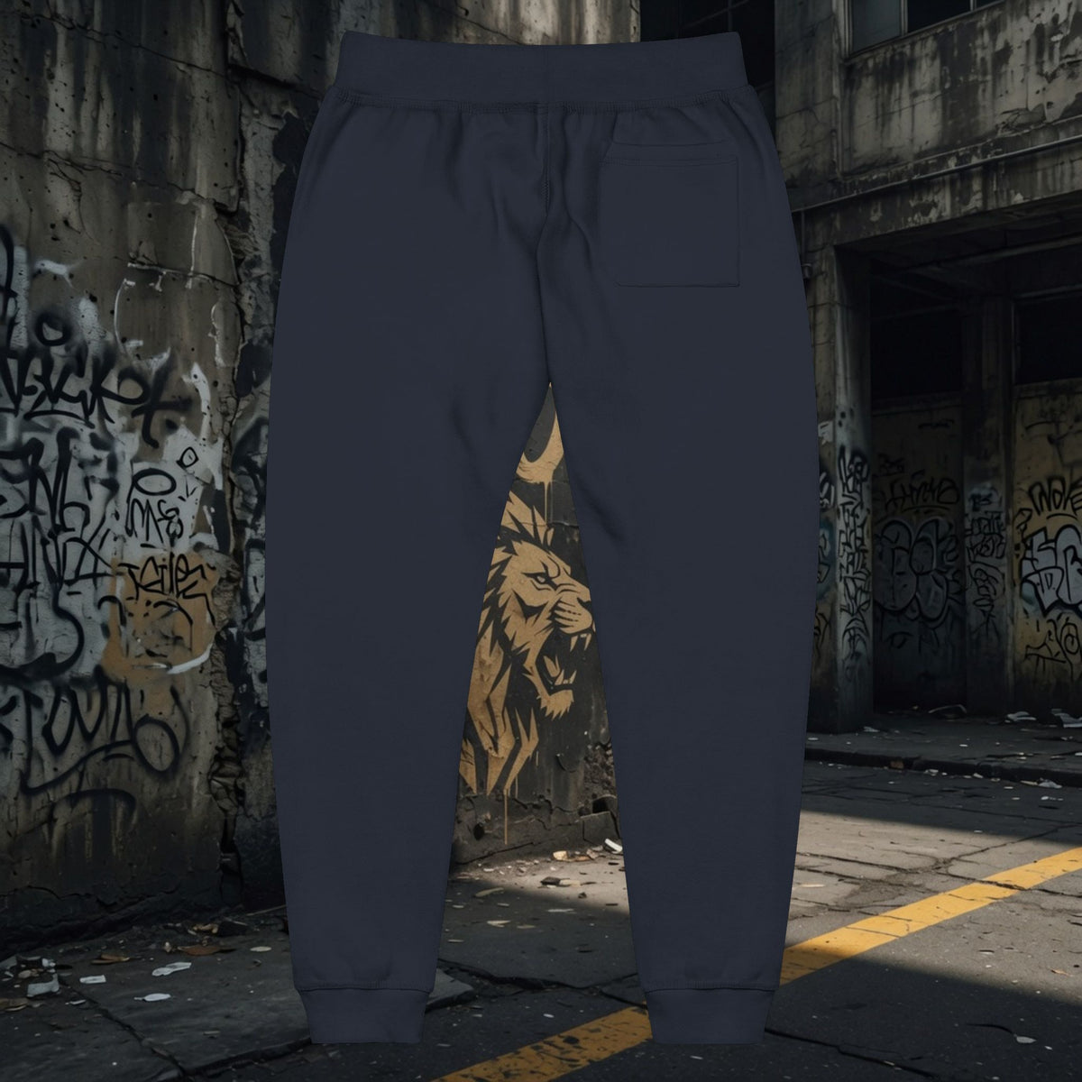 Legio Leo Embroidered Streetwear Fleece Sweatpants