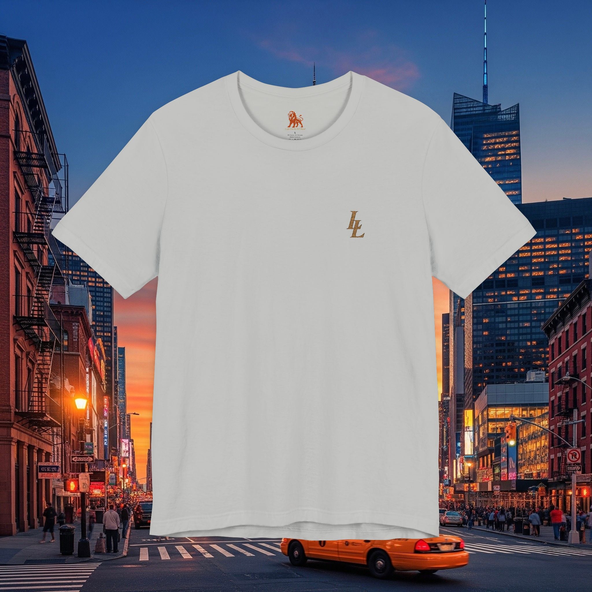 Legio Leo by DZ Royal Tee — Overlapping L’s Embroidered Short Sleeve T-Shirt