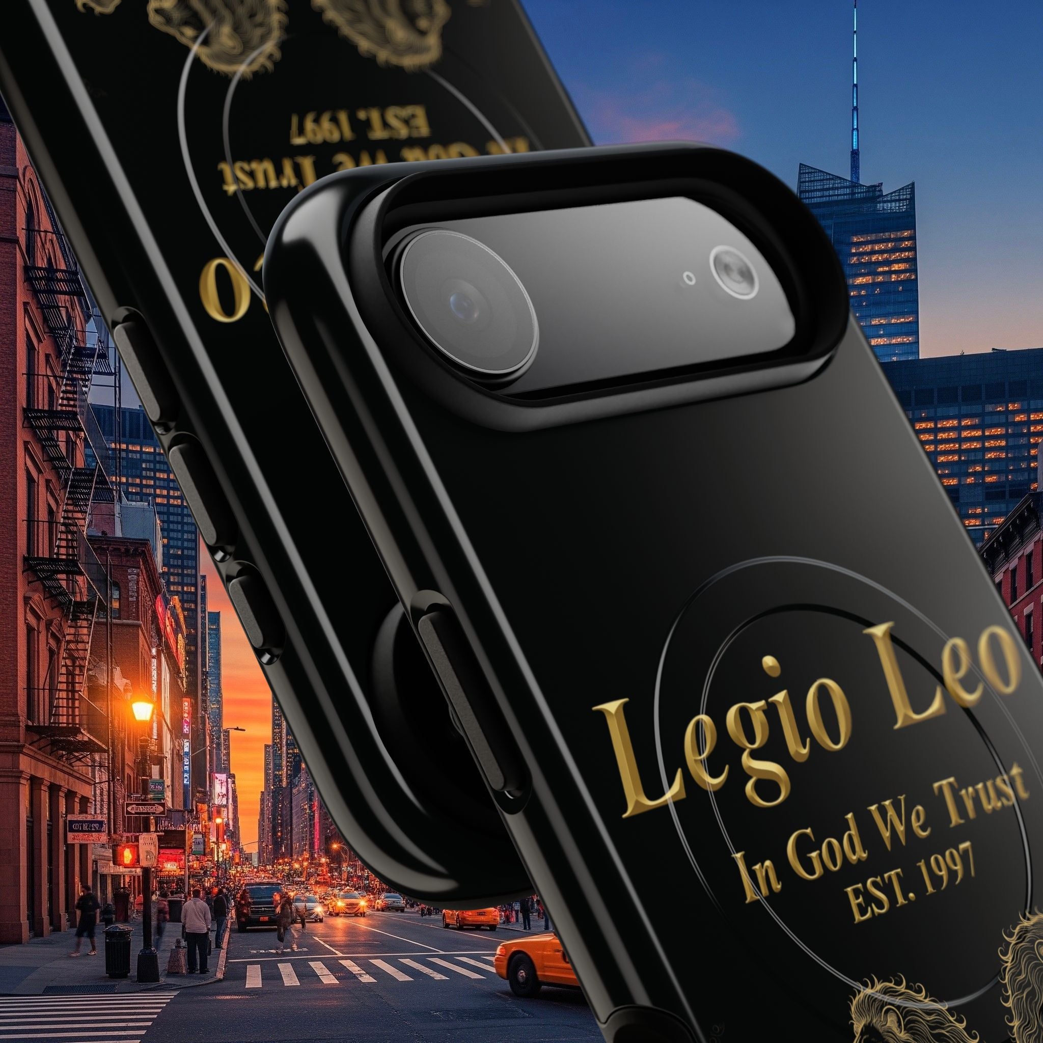 Tough Magnetic Phone Cases - Embrace Strength and Style, Legio Leo Design, Durable Protection
