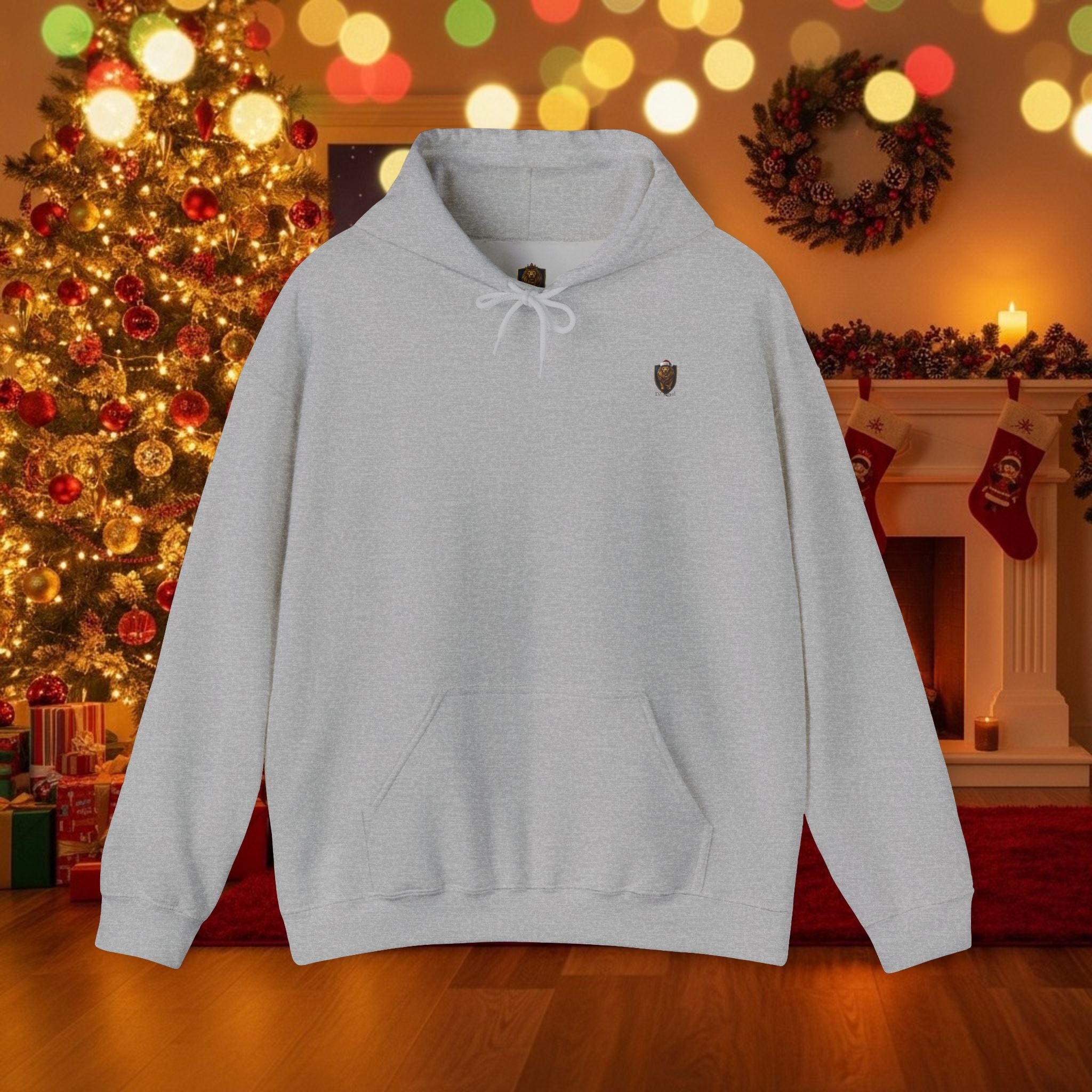 Christmas Holiday DZ Royal Cozy Unisex Hooded Sweatshirt