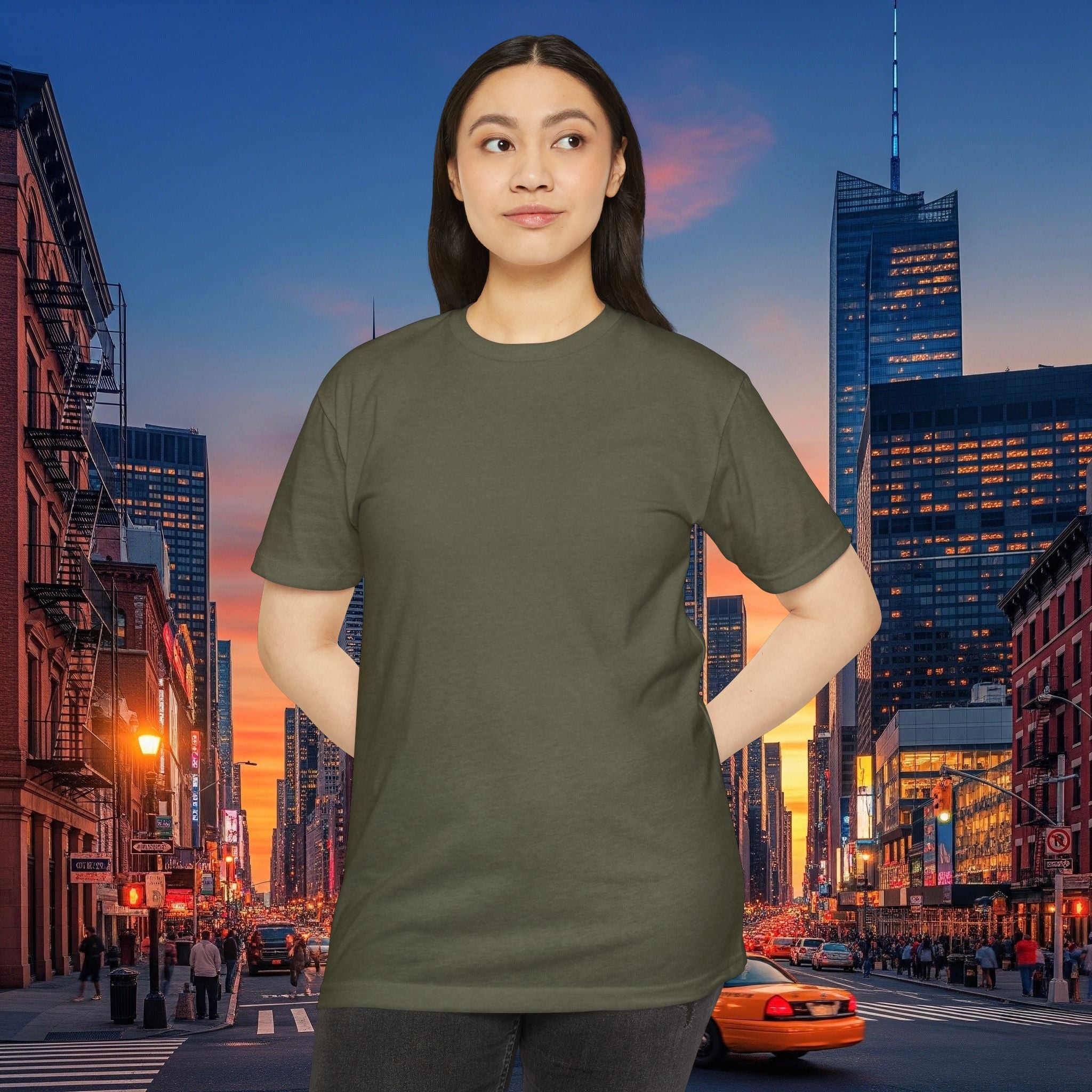 Classic Plain T‑Shirt — Unisex CVC Jersey Tee