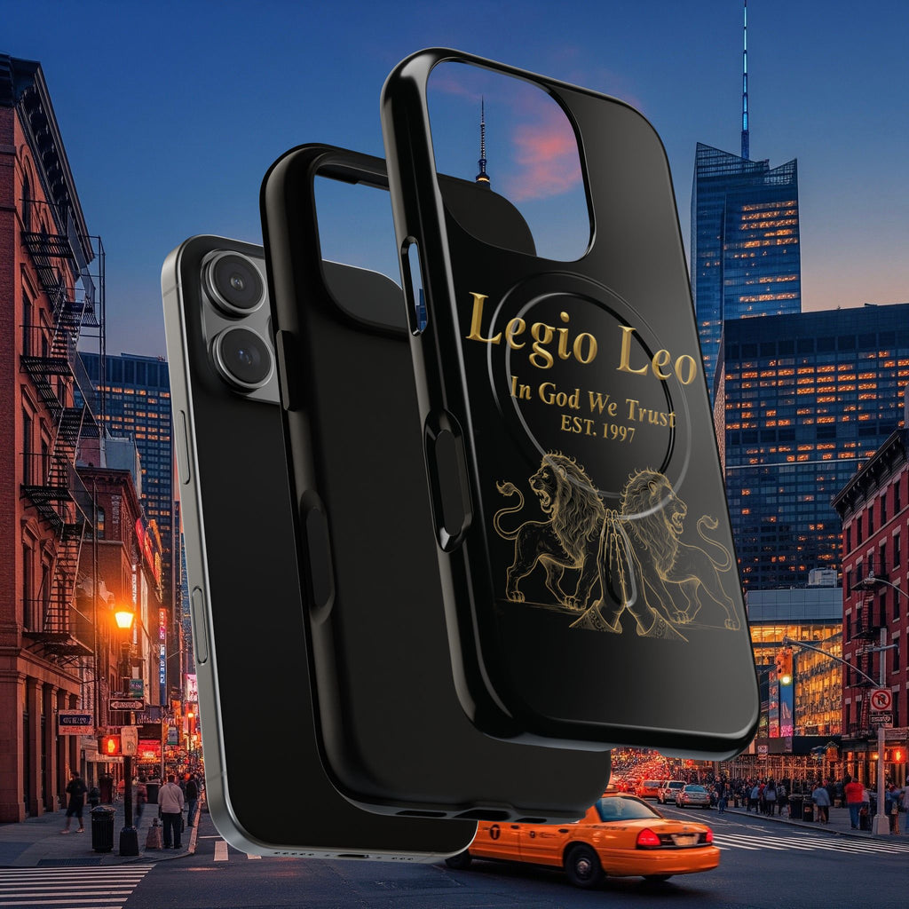 Tough Magnetic Phone Cases - Embrace Strength and Style, Legio Leo Design, Durable Protection