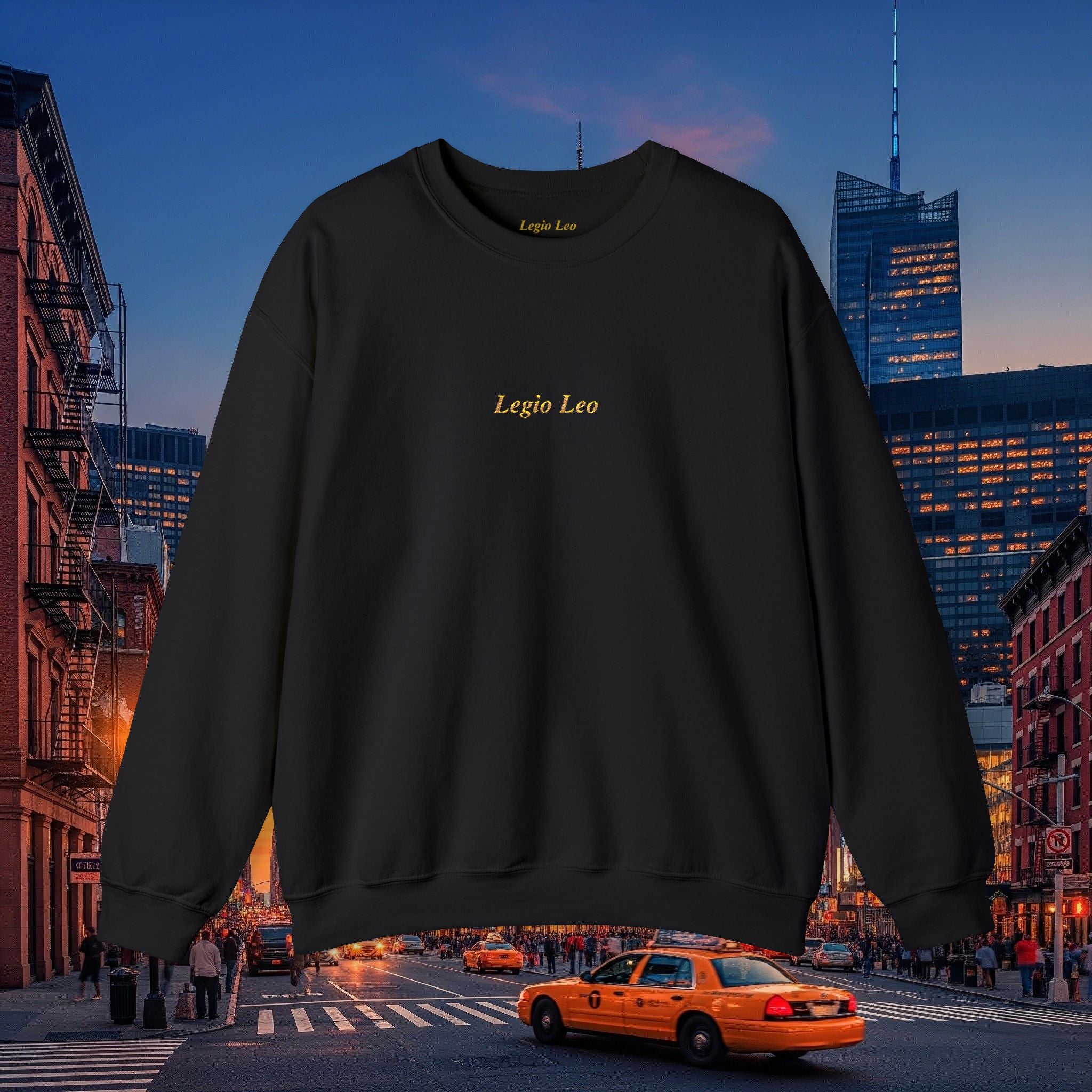 Legio Leo Crewneck Sweatshirt | Legio Leo Design Embroidered