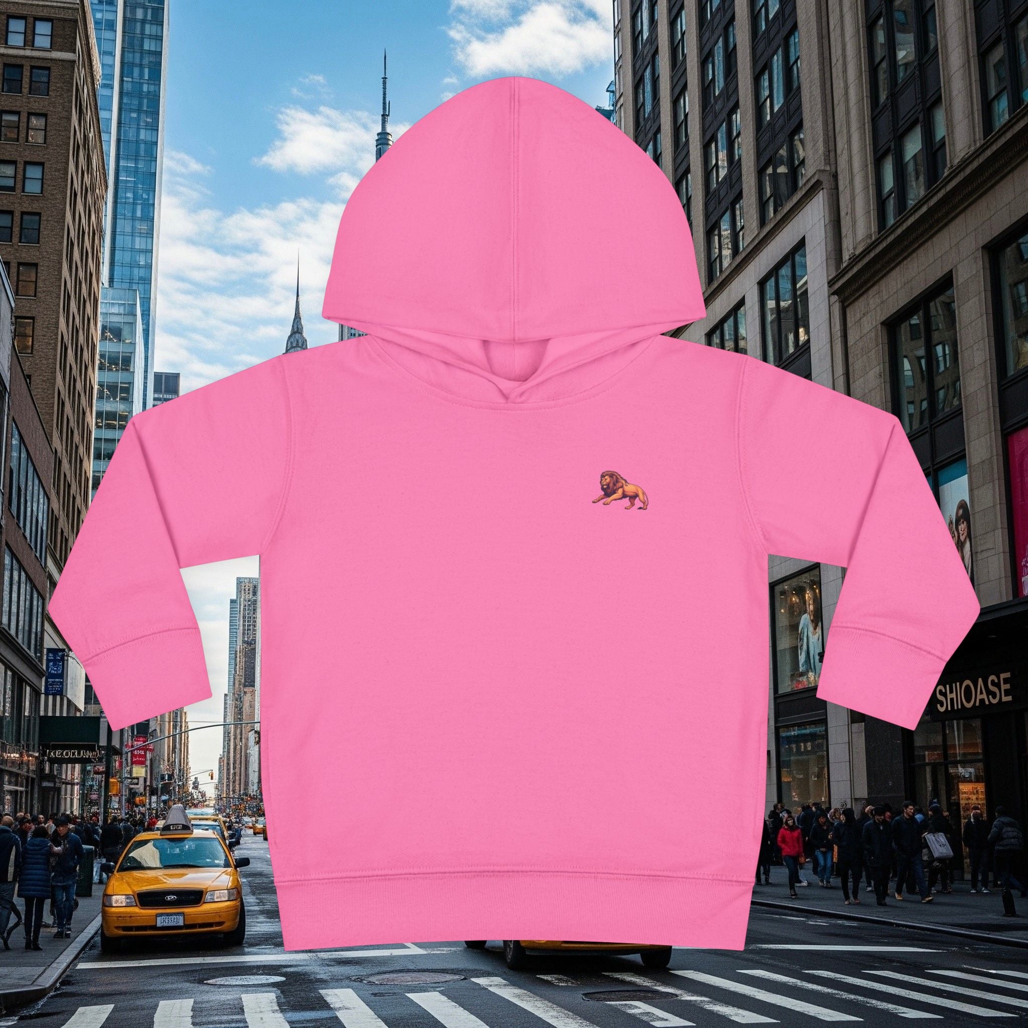 Legio Leo’s Toddler Pullover Fleece Hoodie (Grown Lion)