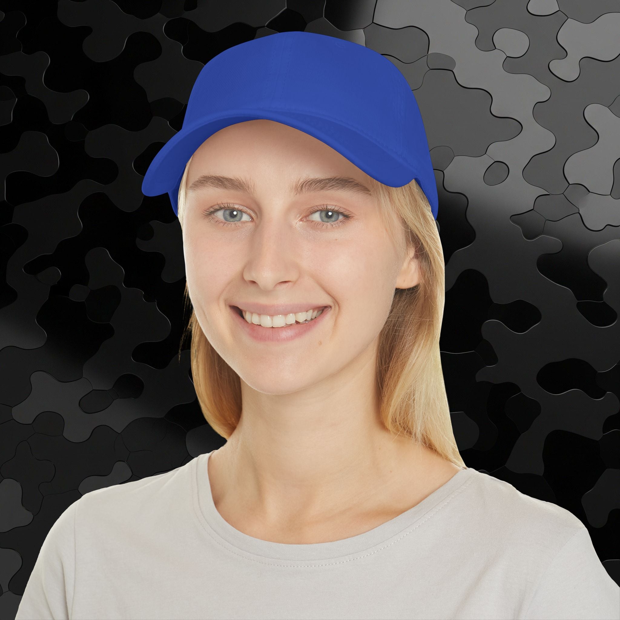 Low Profile Baseball Cap Old English side Embroidery