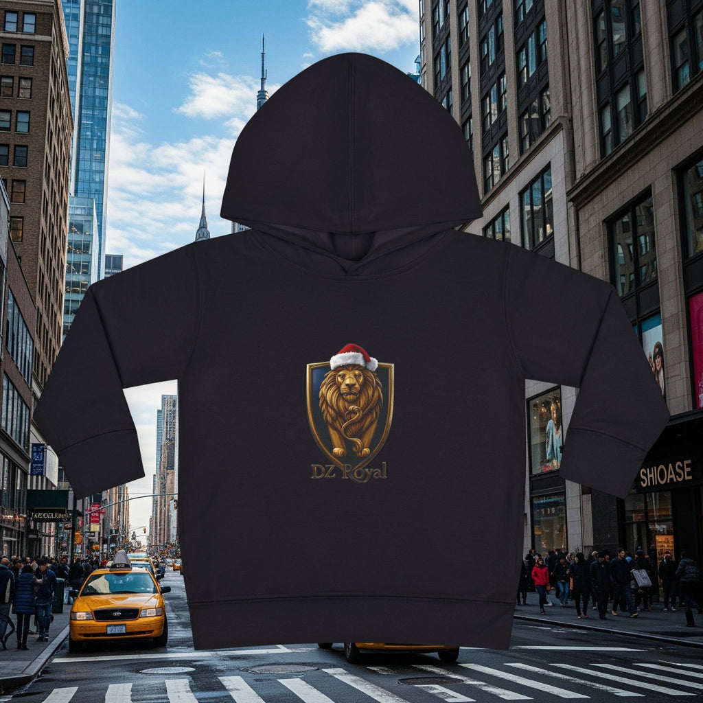 DZ Royal Christmas Toddler Pullover Fleece Hoodie (Grown Lion)