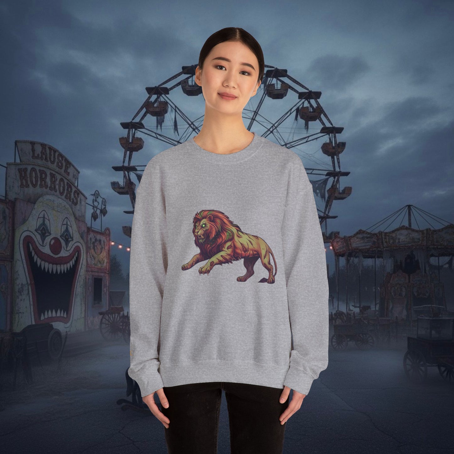Undead Legio Leo by DZ Royal Crewneck Sweatshirt (Halloween Edition)