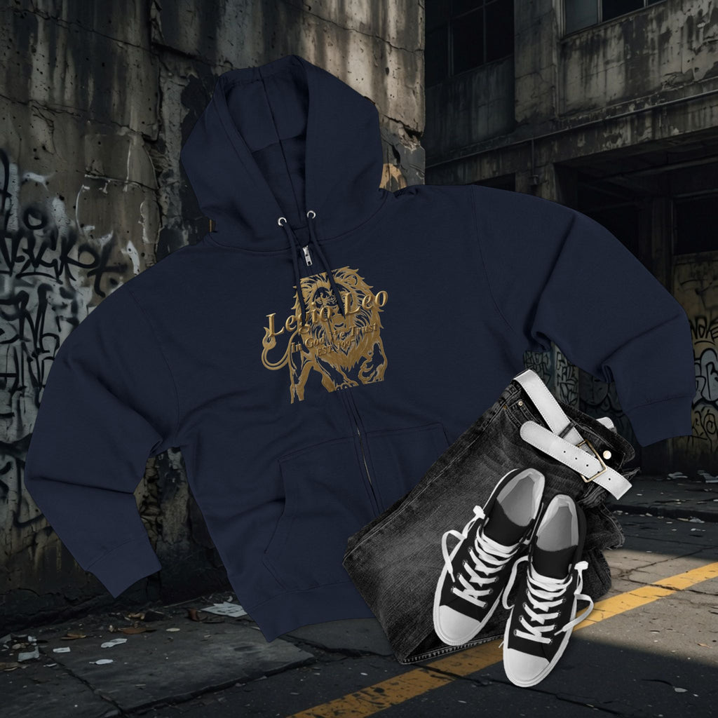 Legio Leo Warrior Zip Hoodie — "Fierce" Definition Streetwear