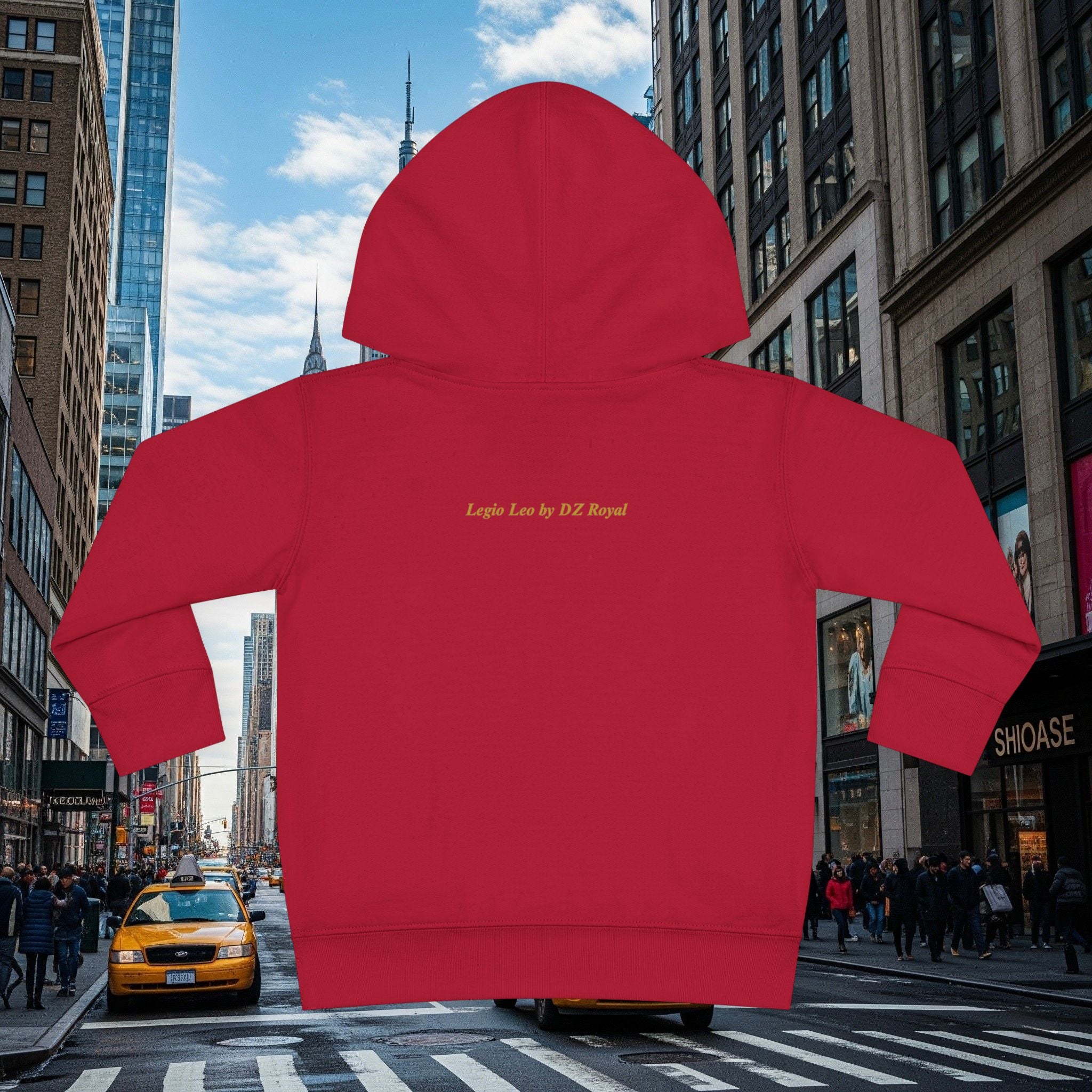 Legio Leo’s Toddler Pullover Fleece Hoodie (Grown Lion)