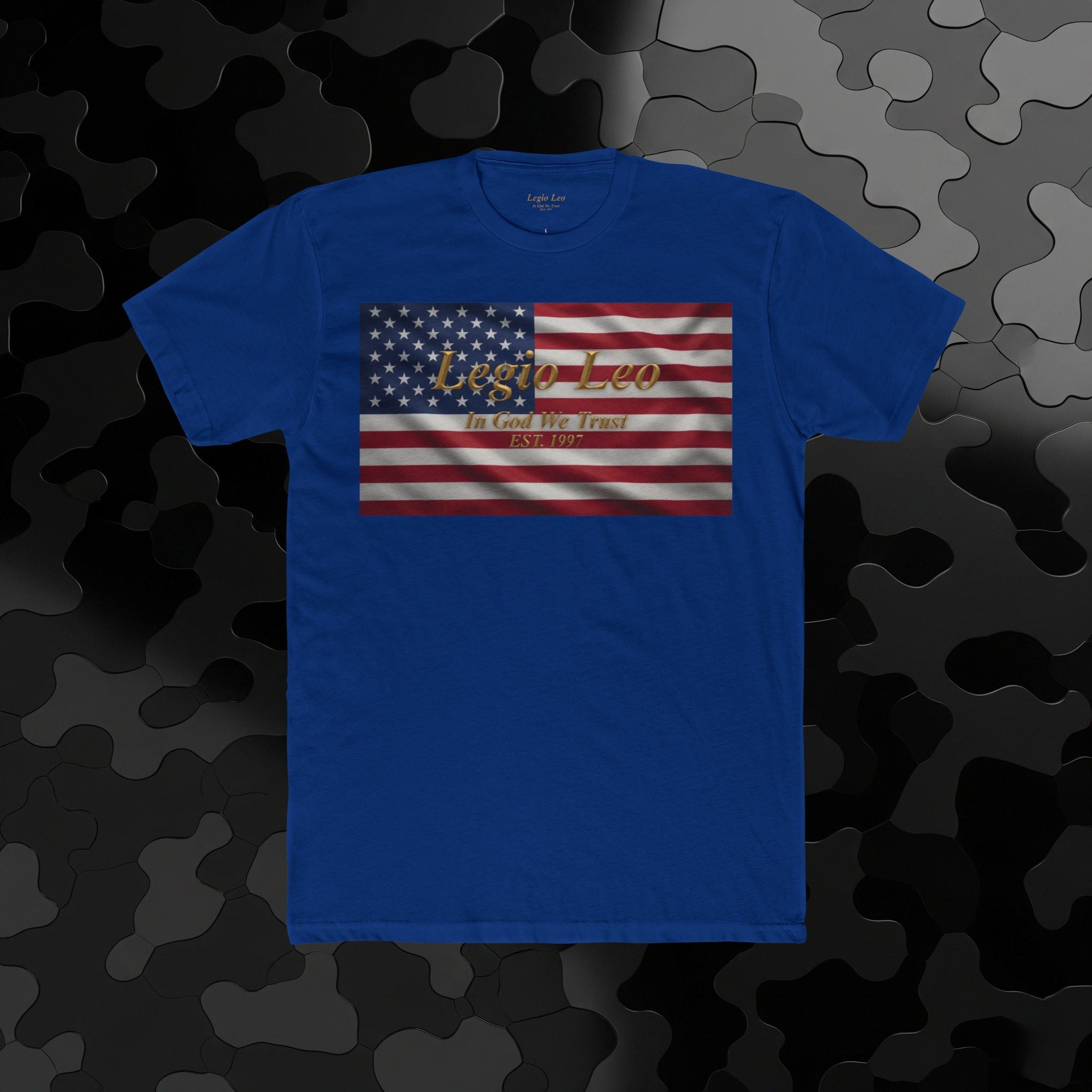 American Flag "Liberty" Tee — Vintage Patriotic Cotton T-Shirt
