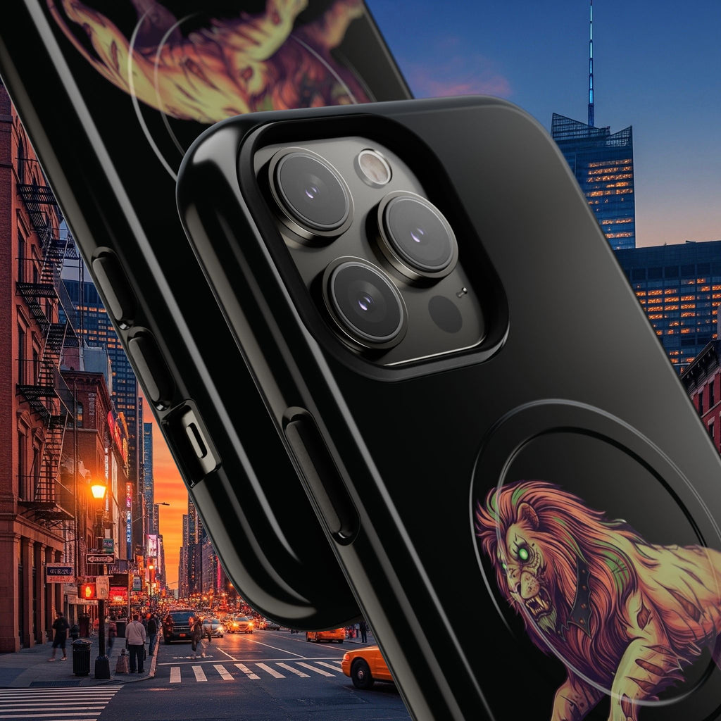Tough Magnetic Phone Case, Undead Legio Leo Protector Case, A DZ Royal Design Case, Sleek Magnetic Shell