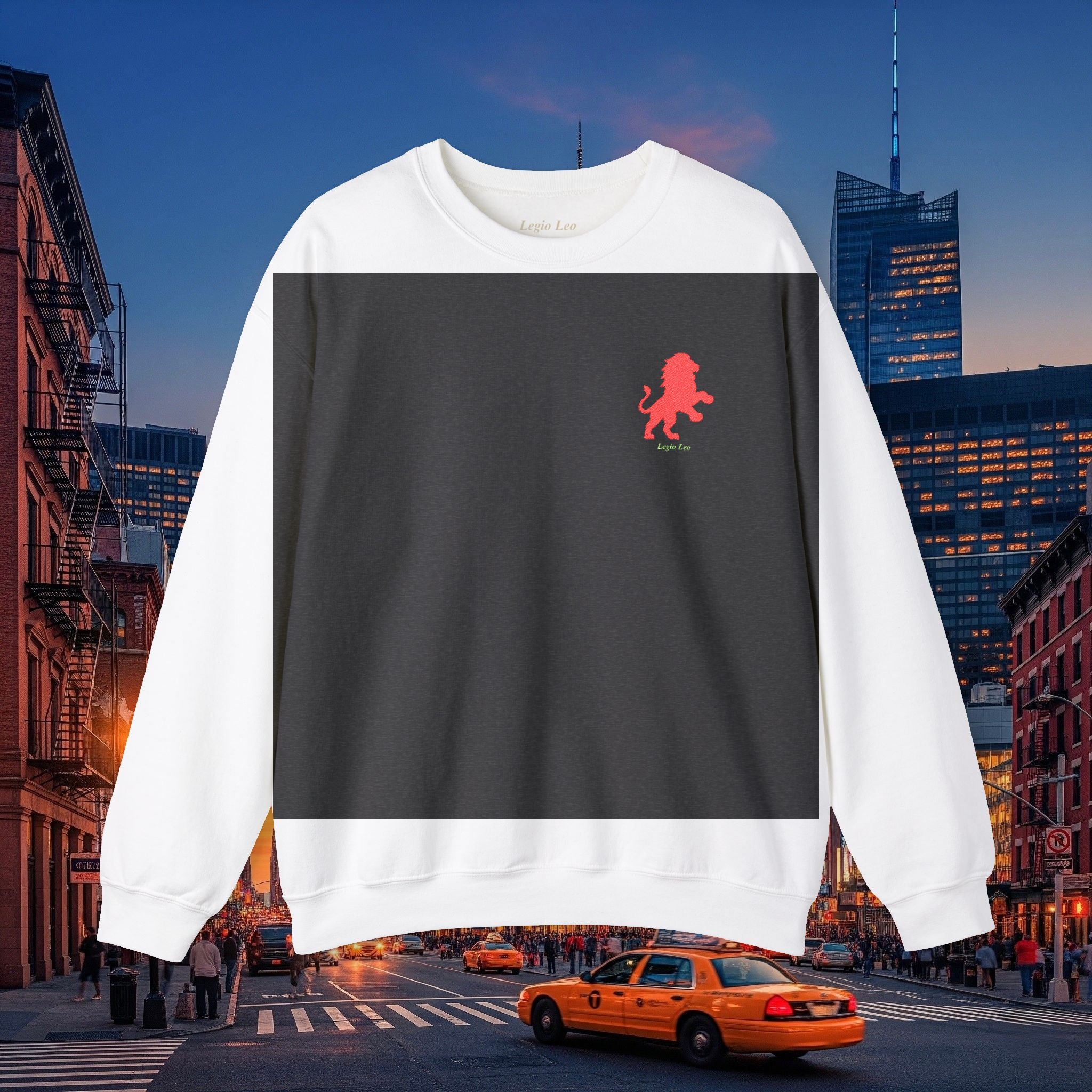 Legio Leo by DZ Royal Crewneck Sweatshirt | Mighty Lion Embroidered